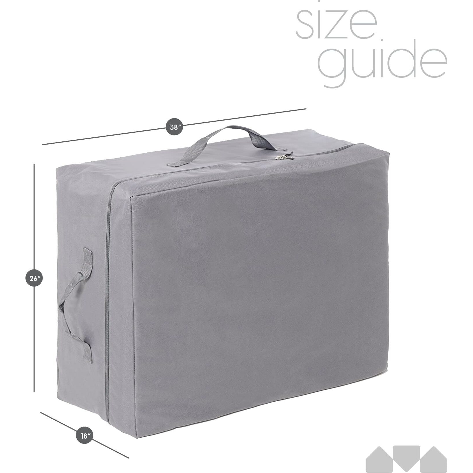 Milliard Carry Case For The Tri-Folding Memory Foam Mattress 6 Inch Twin Xl Size (78"" X 38"" X 6"") (Mattress Not Included)