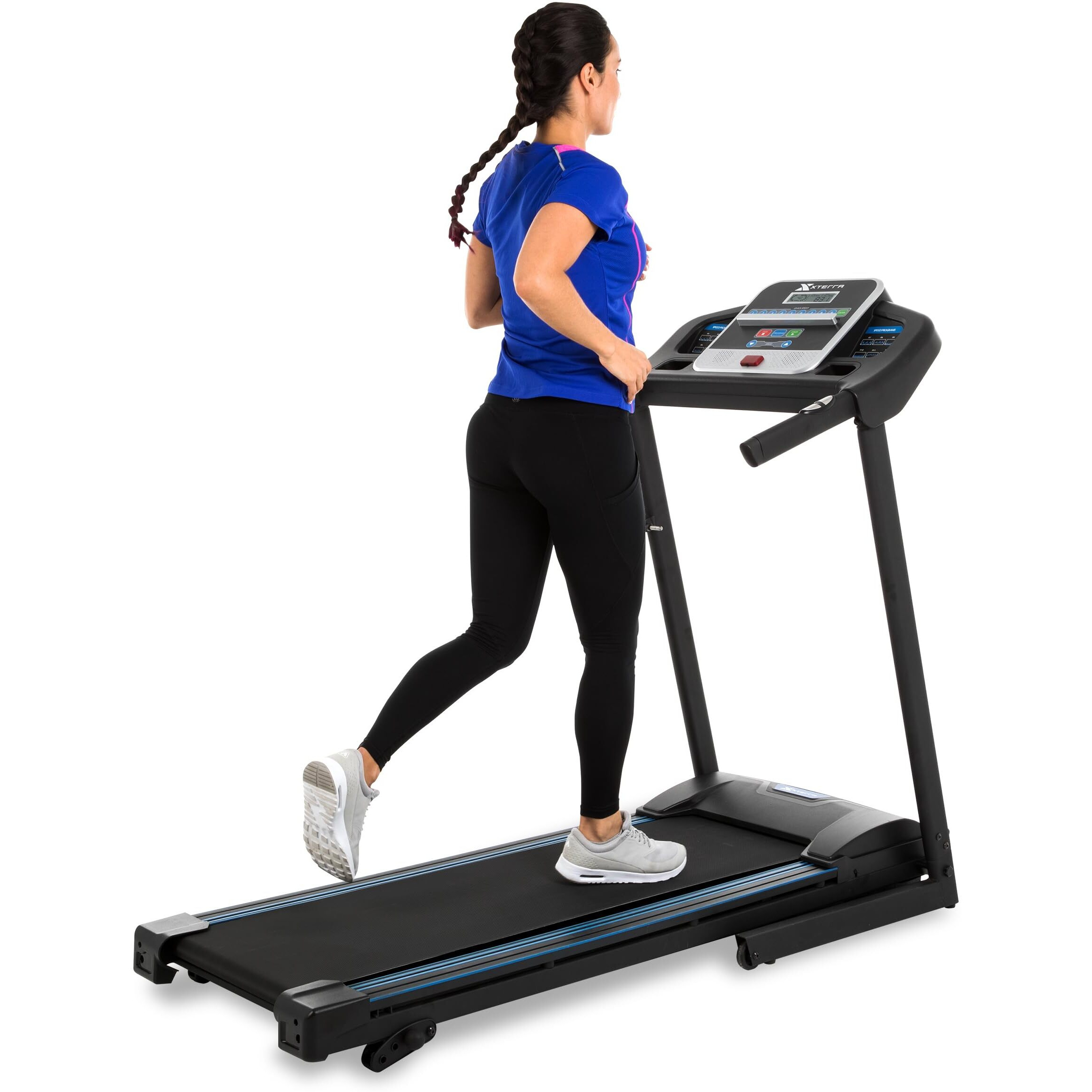 Xterra Fitness Tr150 Folding Smart Treadmill, 250 Lb Weight Capacity, 2.25Hp Motor, Multiple Levels Of Incline, 12 Preset Programs, Xterra+ Fitness App Included With Purchase