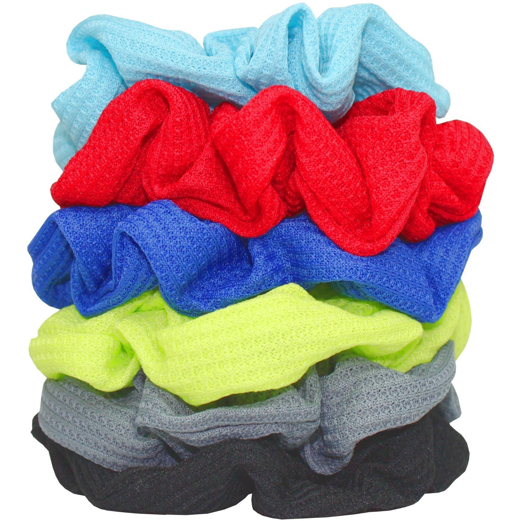 Syleia 6 Pcs Hair Scrunchies Thermal Elastic Hair Bands Scrunchy Hair Ties Ropes Scrunchie For Women Or Girls Hair Accessories - 6 Assorted Colors Scrunchies (6 Pcs Thermal Hair Scrunchies)