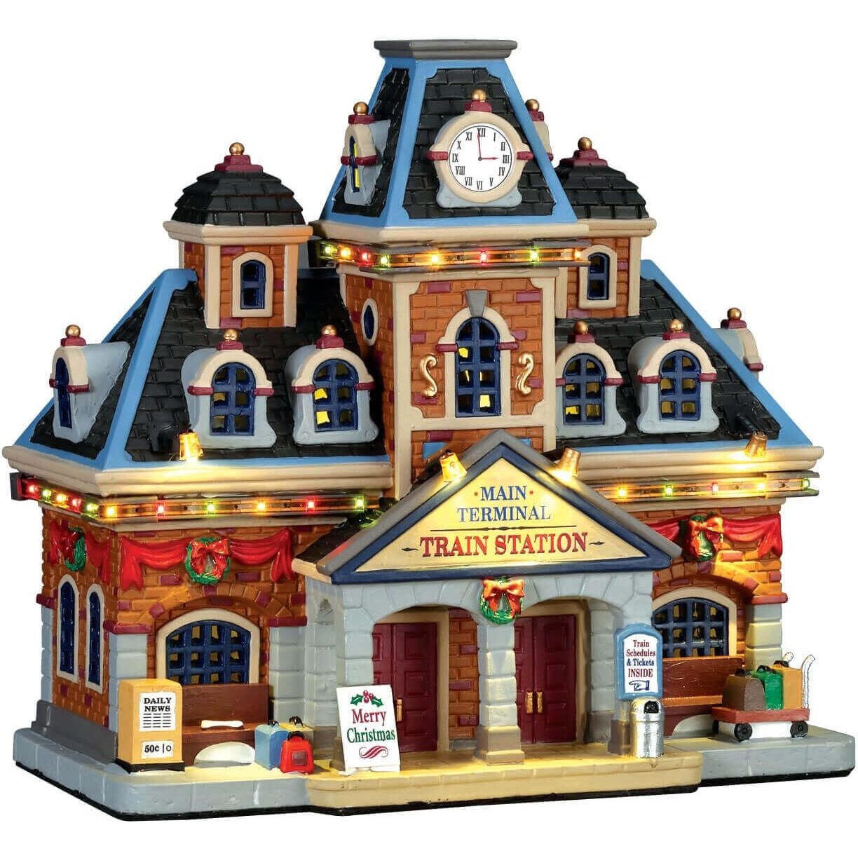 Lemax Main Terminal Train Station, With 4.5V Adaptor 75194