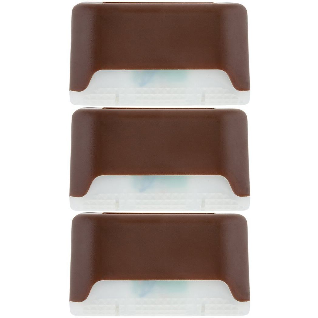 Ideaworks Jb7816 Powered S/3 Solar Deck Lights, Small, Brown