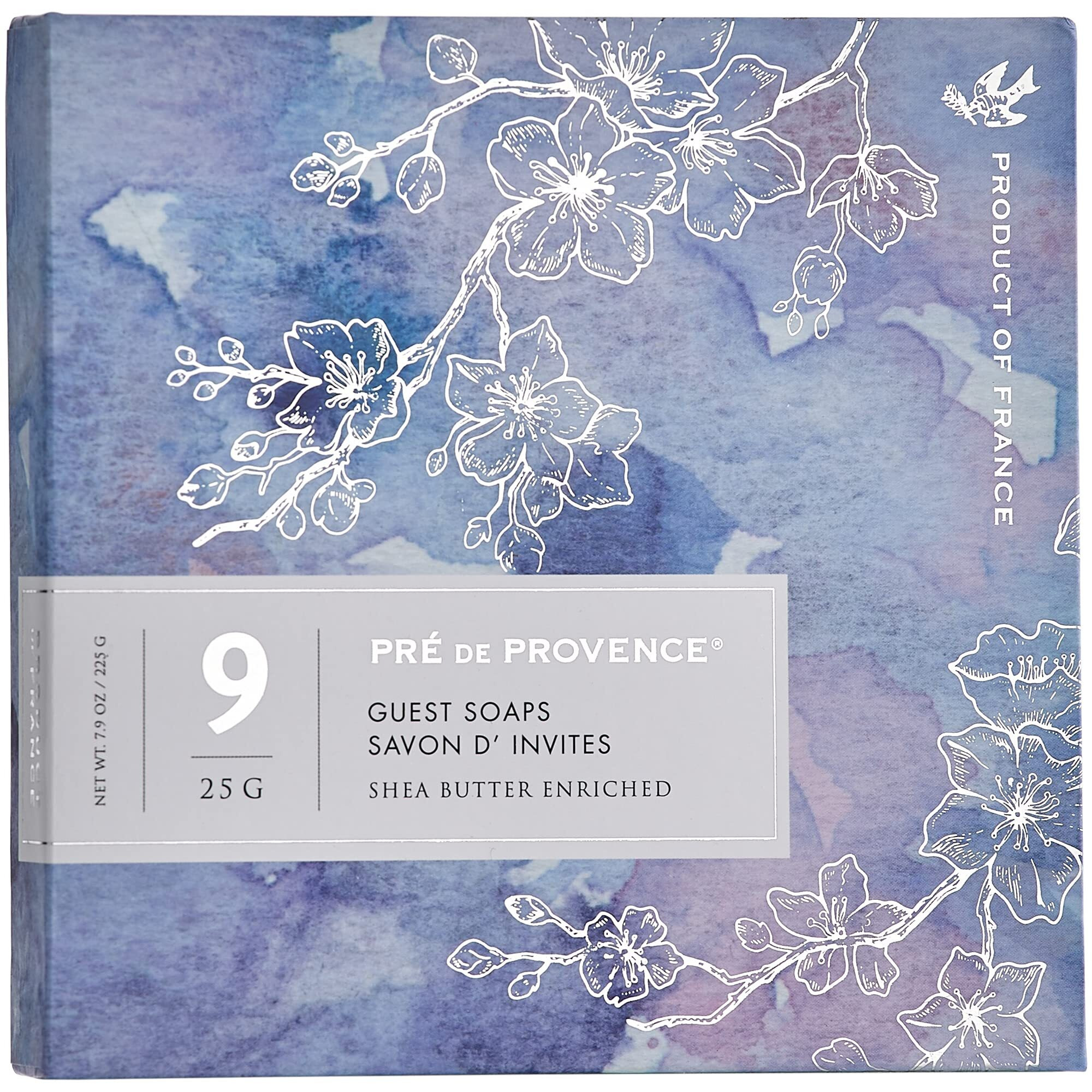 Pre De Provence Luxury Box Of Guest Gift Soap (Set Of 9) - Purple,9 Count (Pack Of 1)