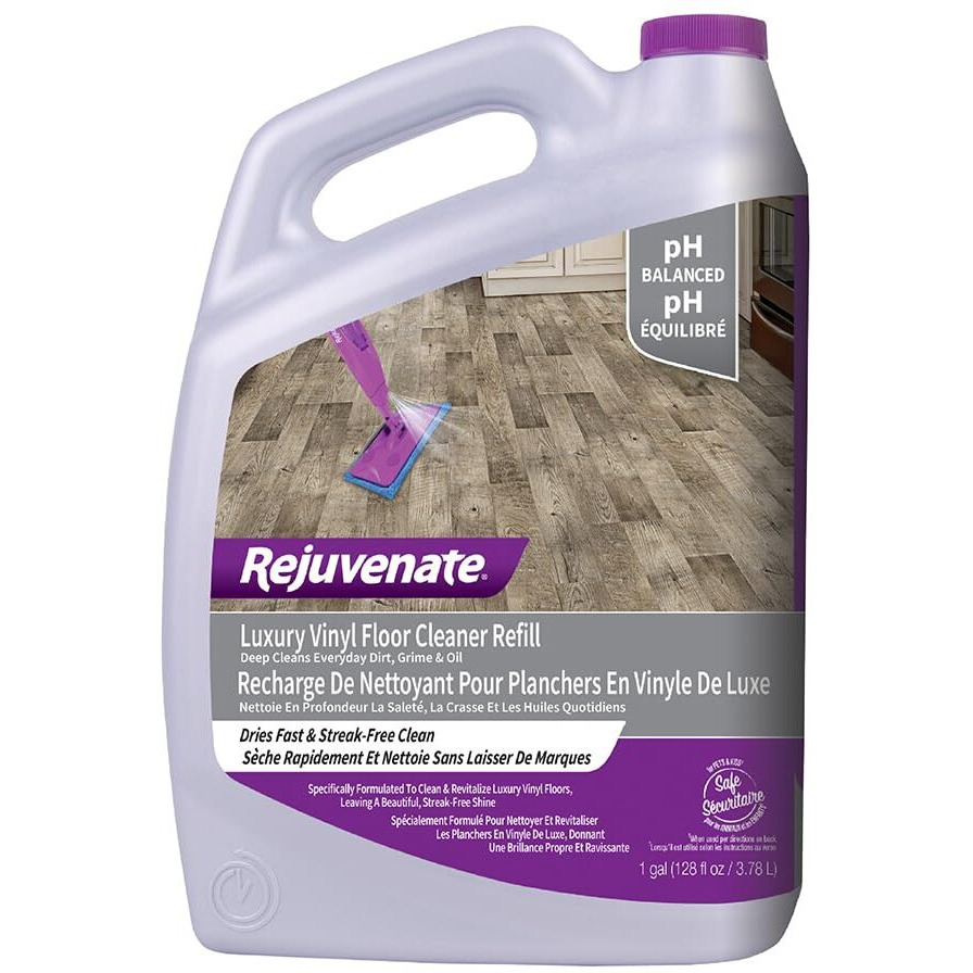 Rejuvenate Luxury Vinyl Floor Cleaner Gently Cleans And Revitalizes Luxury Vinyl Floors, 1 Gallon