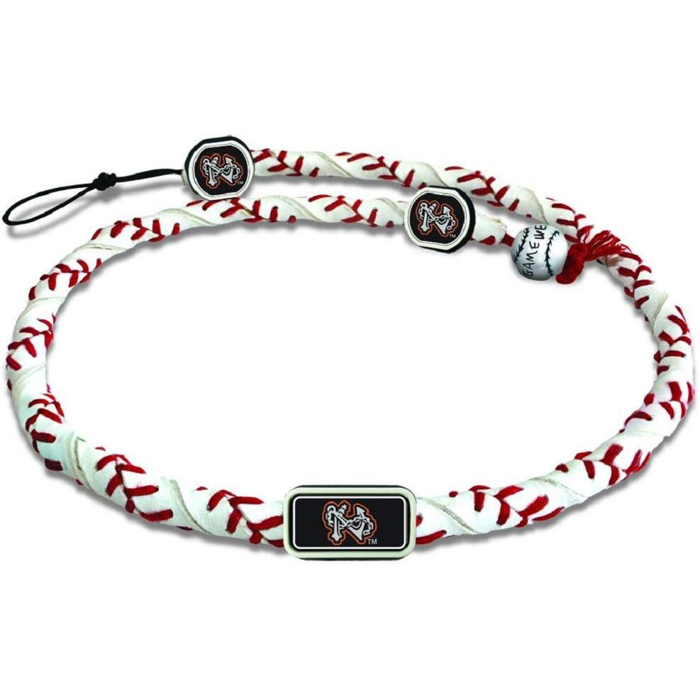 Minor League Baseball Norfolk Tides Necklacebaseball Frozen Rope Necklace, Team Colors, One Size