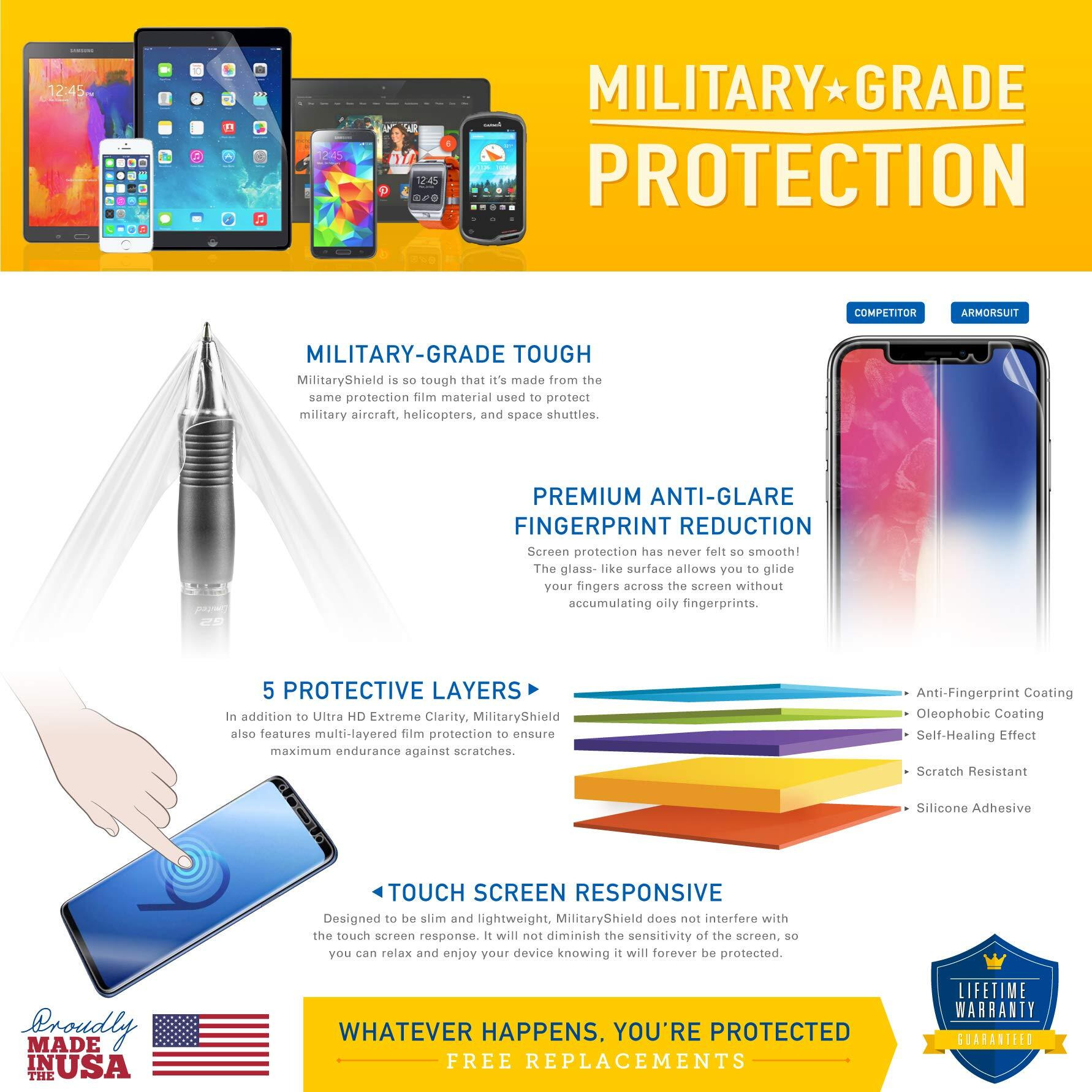 Armorsuit [2 Pack] Militaryshield Screen Protector For Samsung Galaxy Note 10+ Plus (6.8 Inch Display)(Case Friendly) Anti-Bubble Hd Clear Film