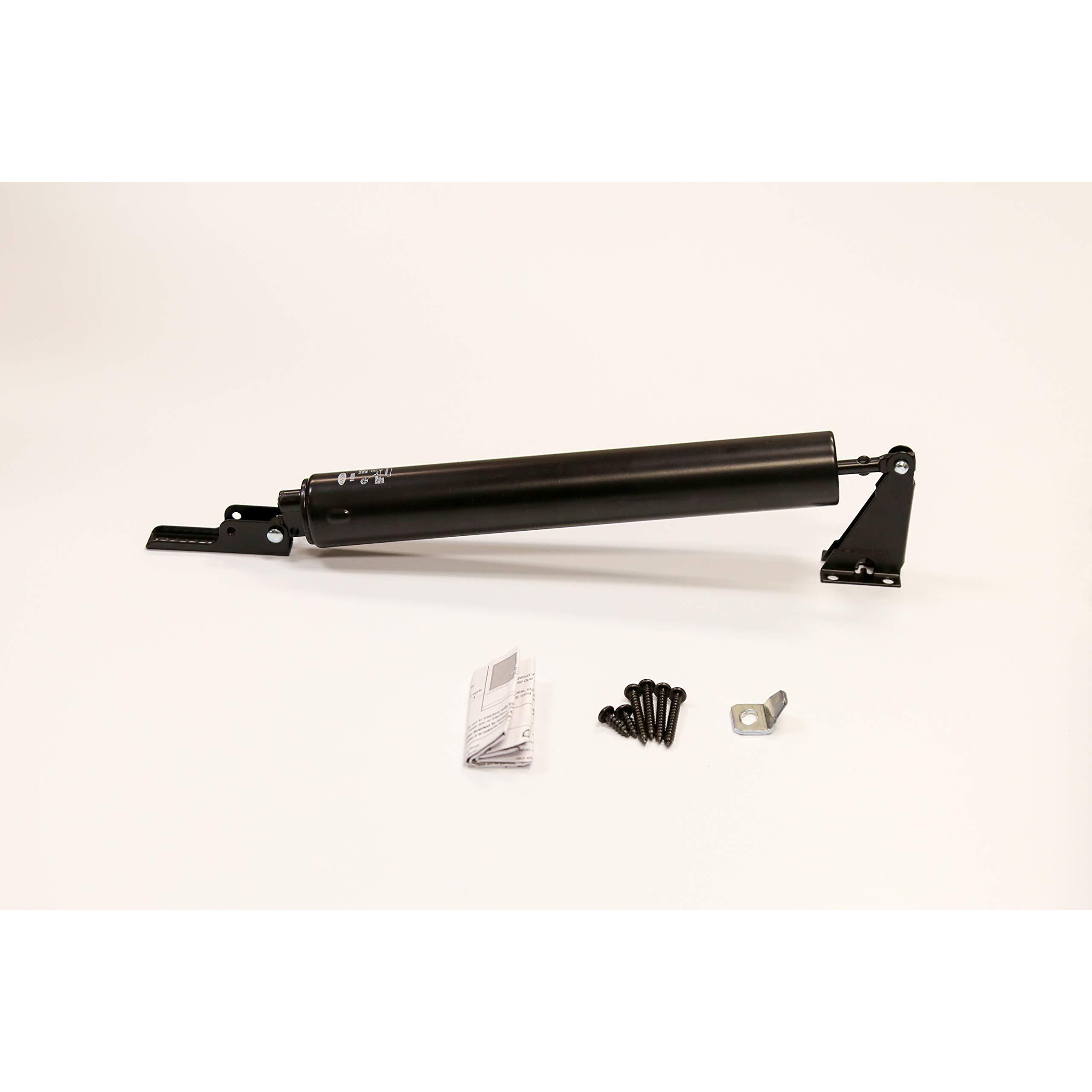 Larson Certified Black Storm Door Heavy-Duty Piston, Storm Door Closer With Wind Protection