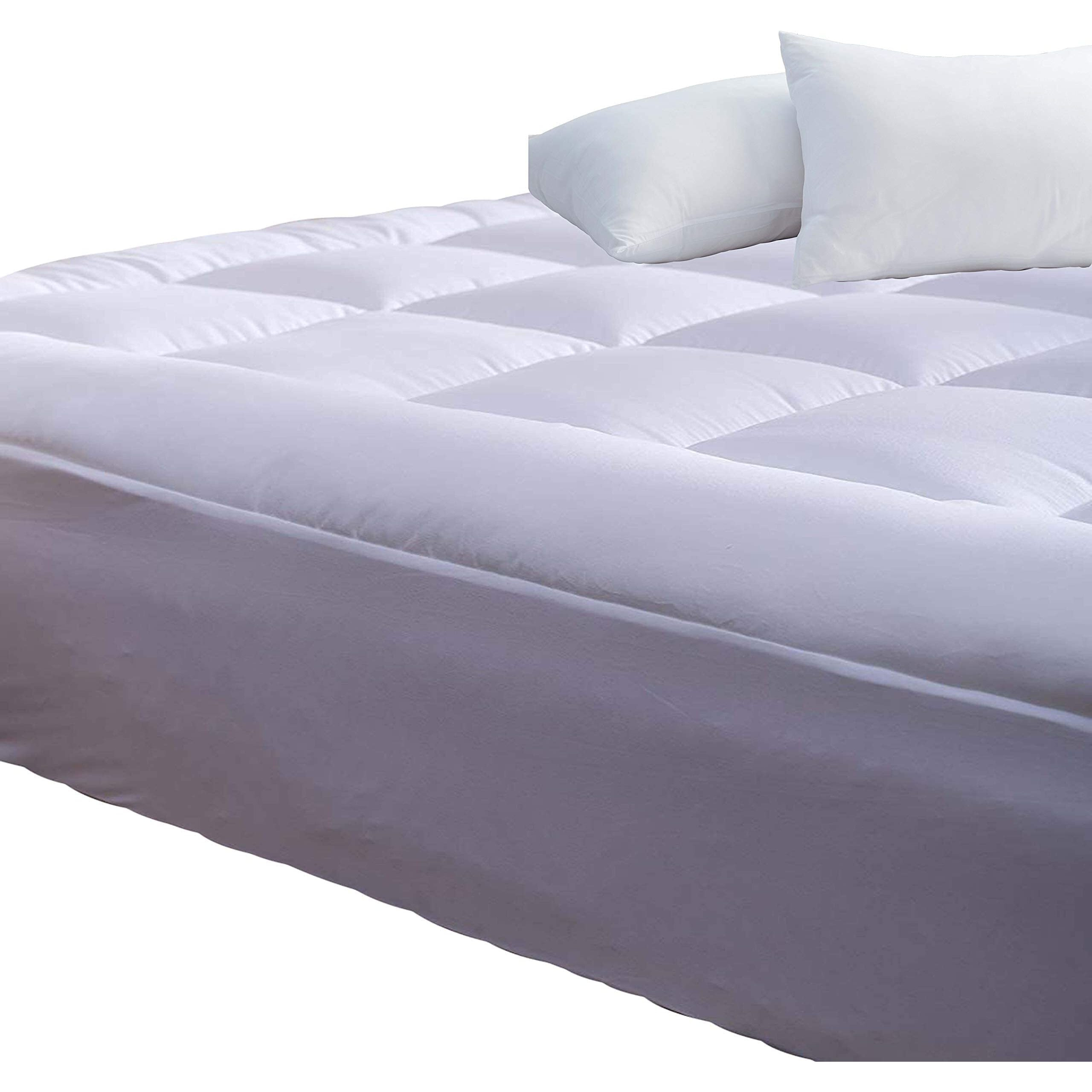 Niagara Microfiber Full Mattress Topper - Pillow Top Mattress Cover Quilted Fitted Cooling Topper For Back Pain Deep Pocket Fits 20 Inches (54X75 Inches)
