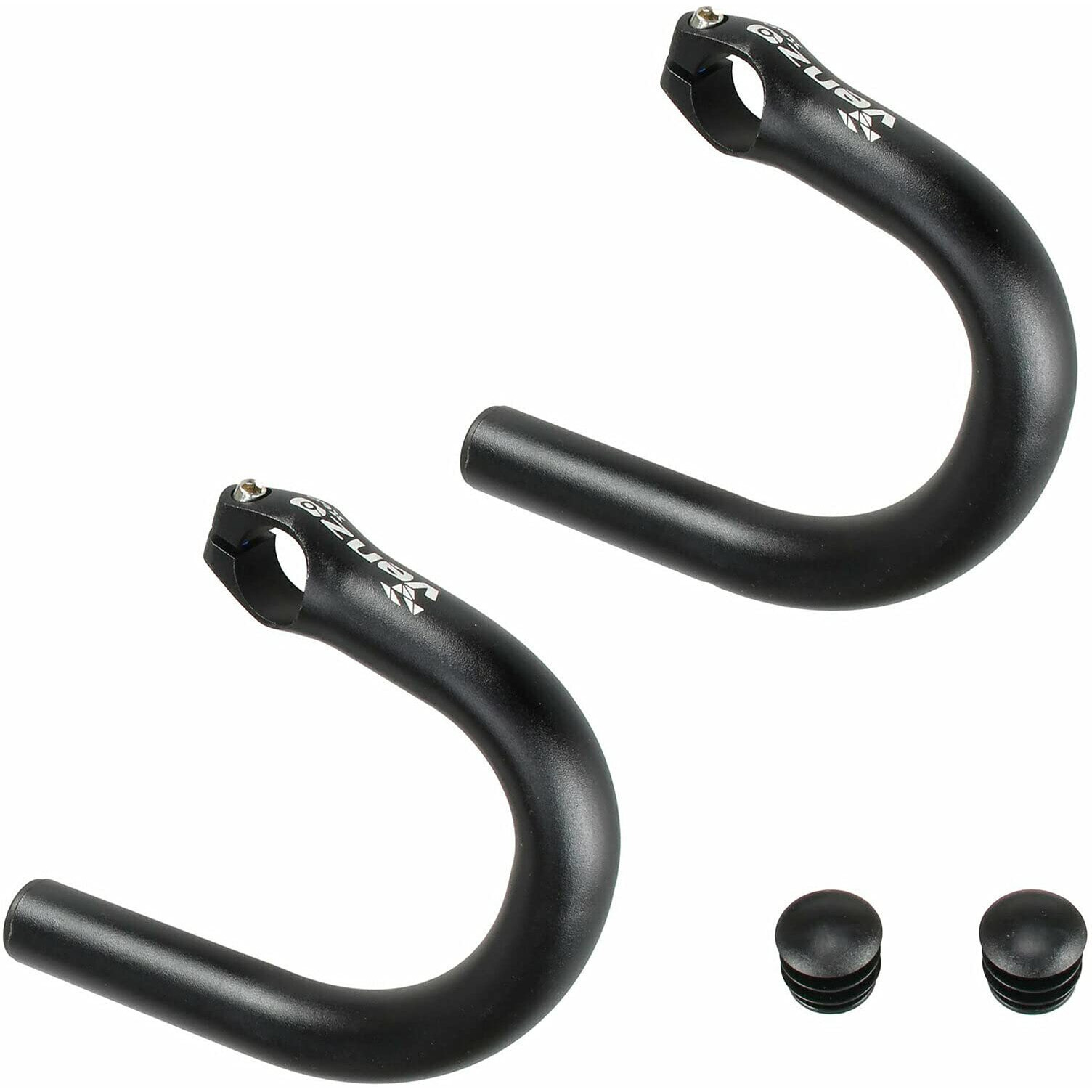 Venzo Road Bicycle Bike Adapter Handlebar Flat Bar To Drop Bar Ends - Mountain Bike To Road Bike Type