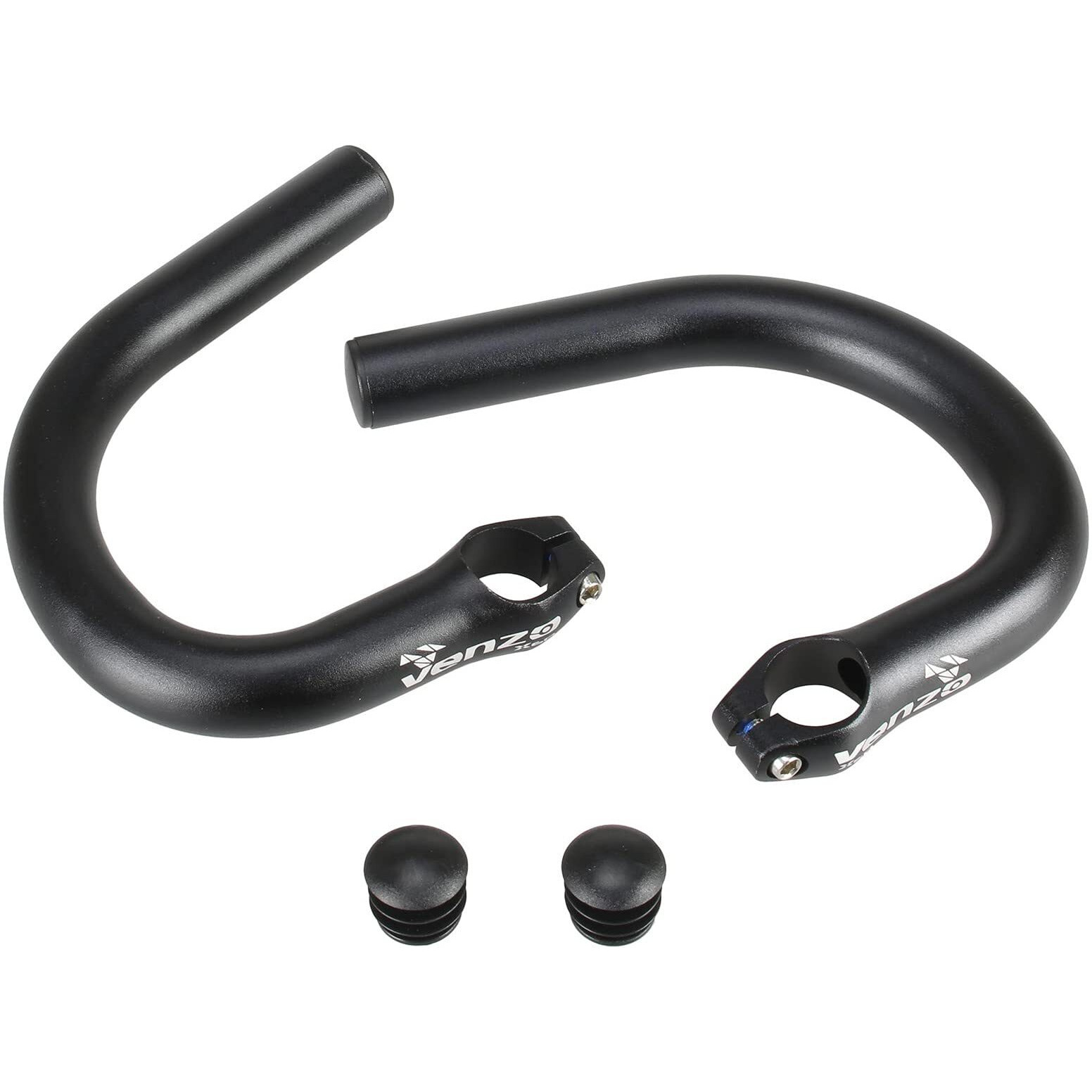 Venzo Road Bicycle Bike Adapter Handlebar Flat Bar To Drop Bar Ends - Mountain Bike To Road Bike Type