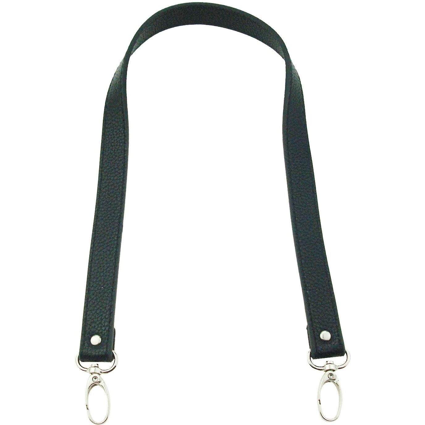 5Afashion One Pair 25"" Leather Wristlet Bag Handles,Replacement Tote Should Handles,Purse Straps,Wallet Bag Handle Straps (Black)