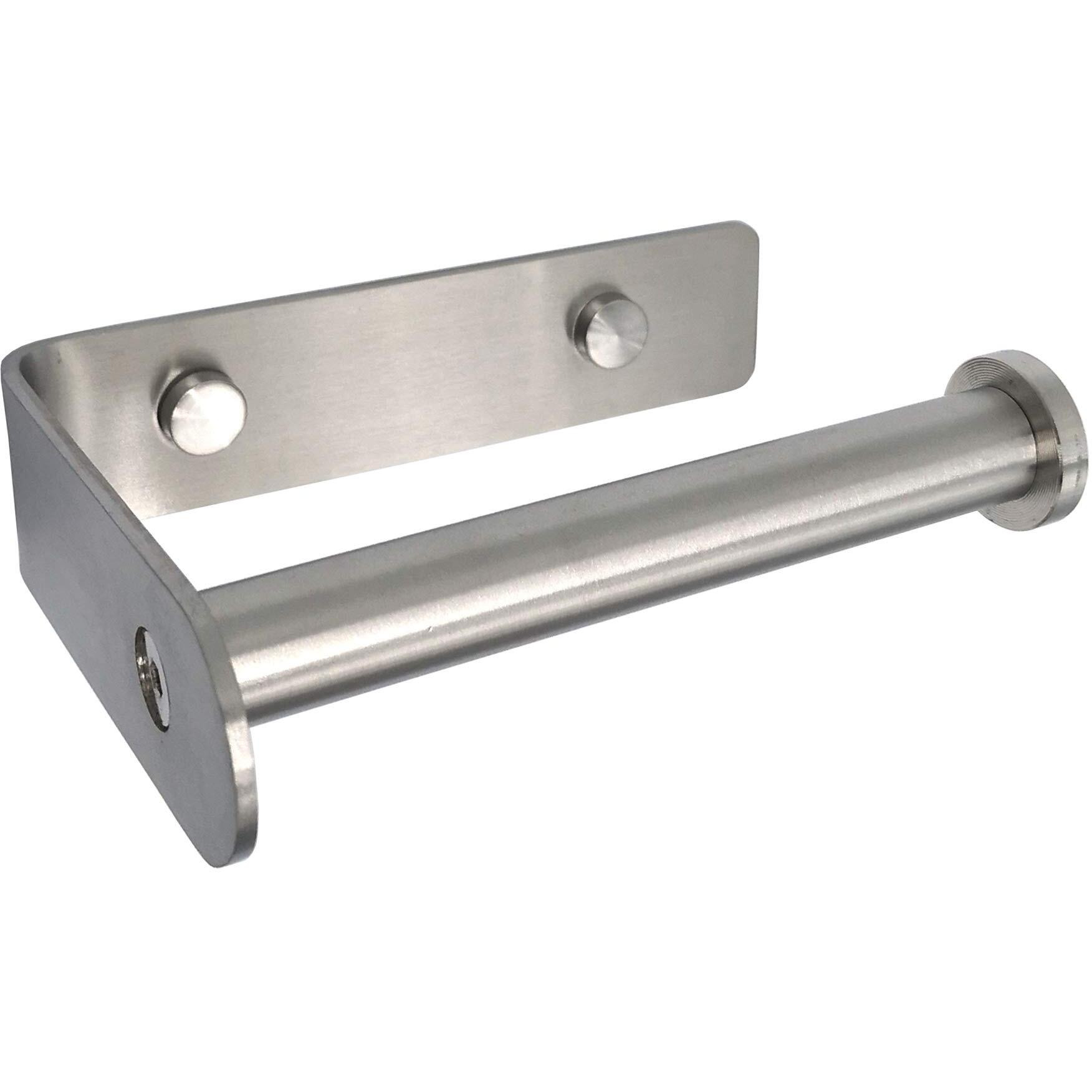 Lofekea Wall Mount Toilet Paper Holder Stainless Steel Tissue Paper Roll Towel Holder Rustproof Brushed Finish