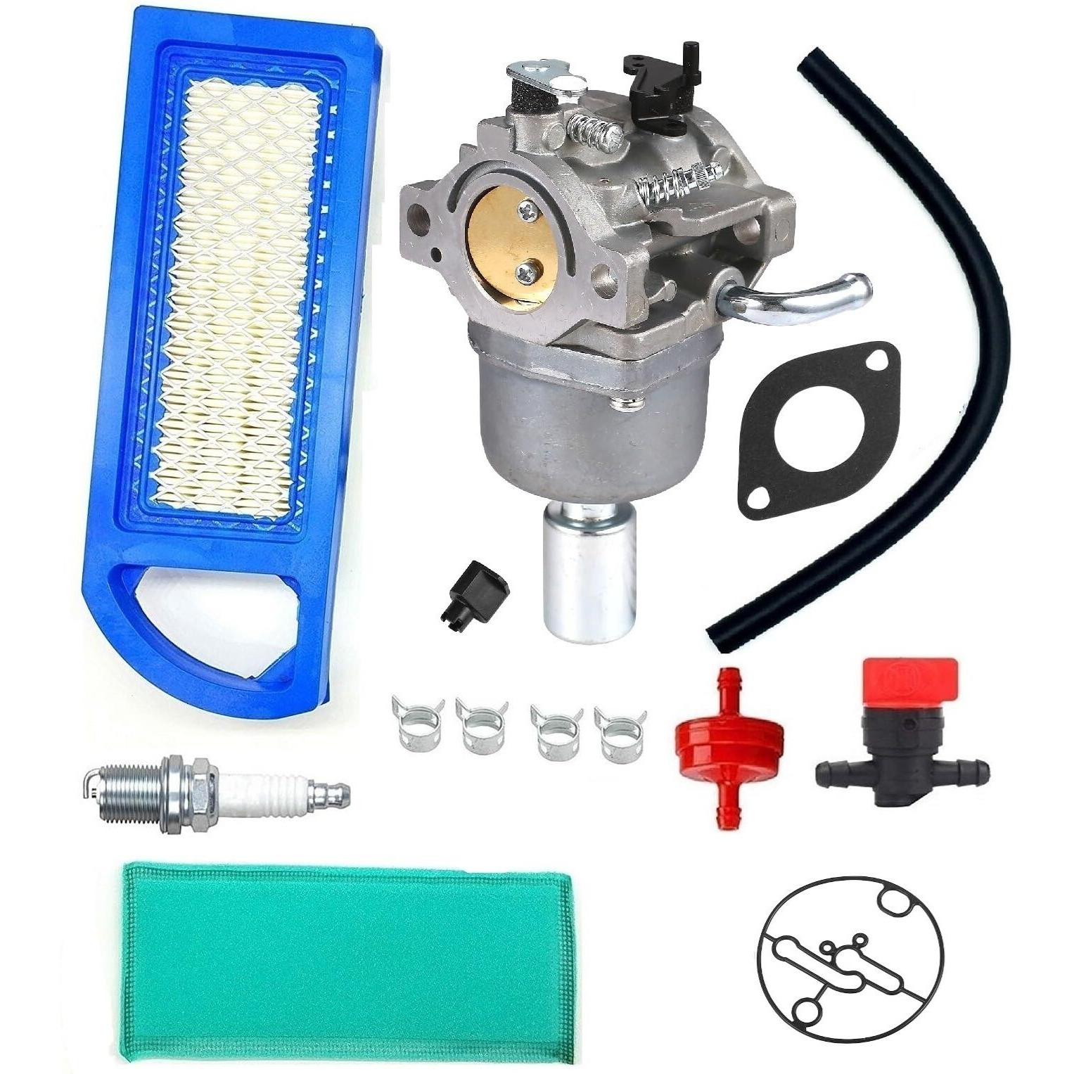 Mdairc 796587 594593 Carburetor Carb For 19 19.5 20 20.5 21 Hp Engine Craftsman Riding Mower Lawn Tractor Intek Cylinder Ohv Motor Nikki Carb Replace 591736 594601 591731 796109