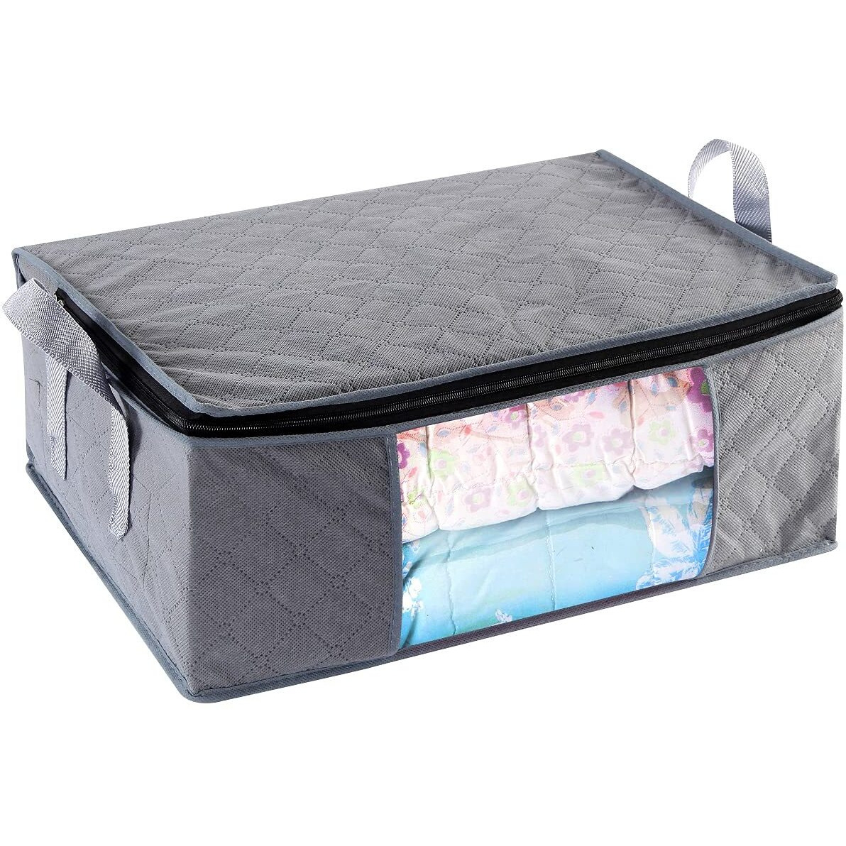 Abo Gear Storage Bins Storage Bags Closet Organizers Sweater Storage Clothes Storage Containers, 3Pc Pack, Gray (G01)