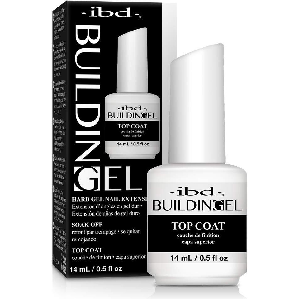 Ibd Building Gel, Hard Gel Nail Extension, Top Coat, 0.5 Oz