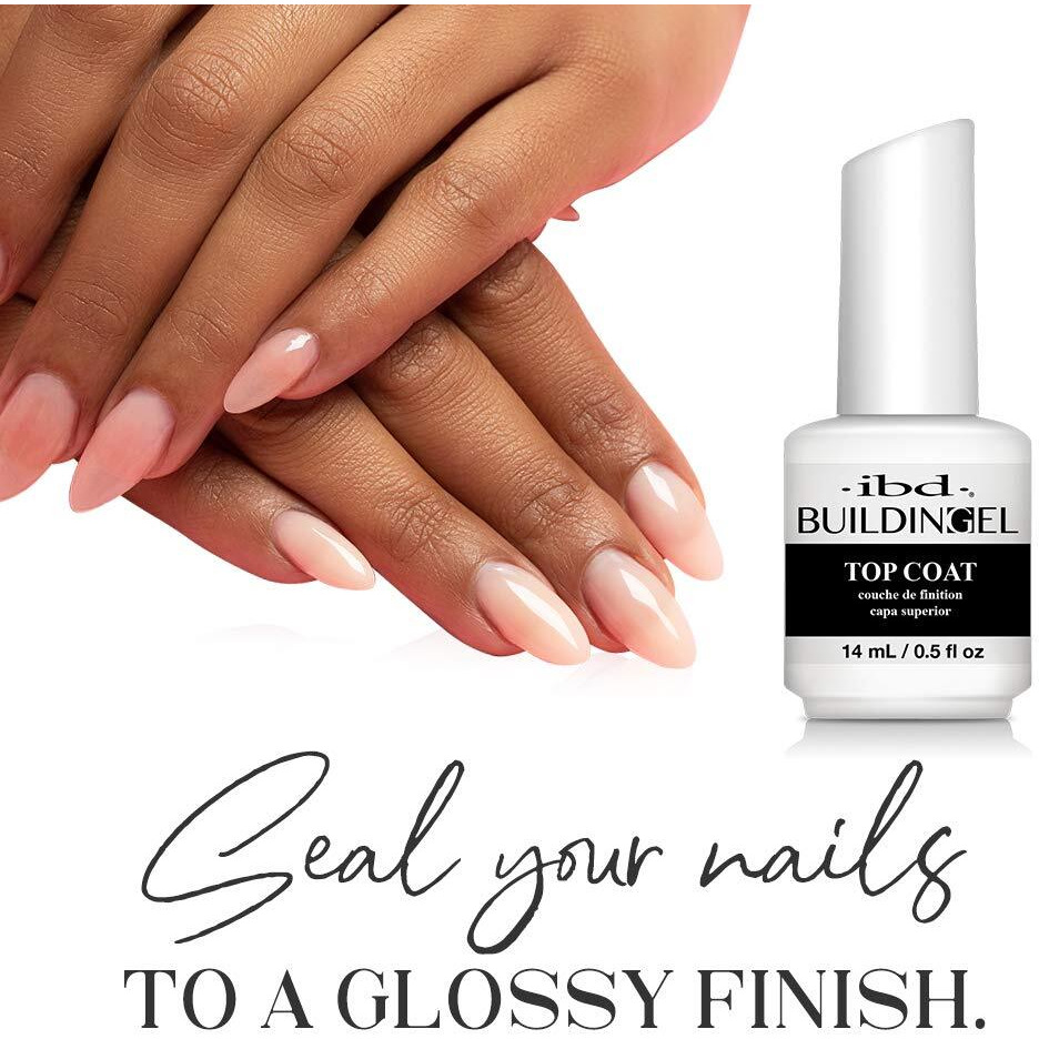 Ibd Building Gel, Hard Gel Nail Extension, Top Coat, 0.5 Oz