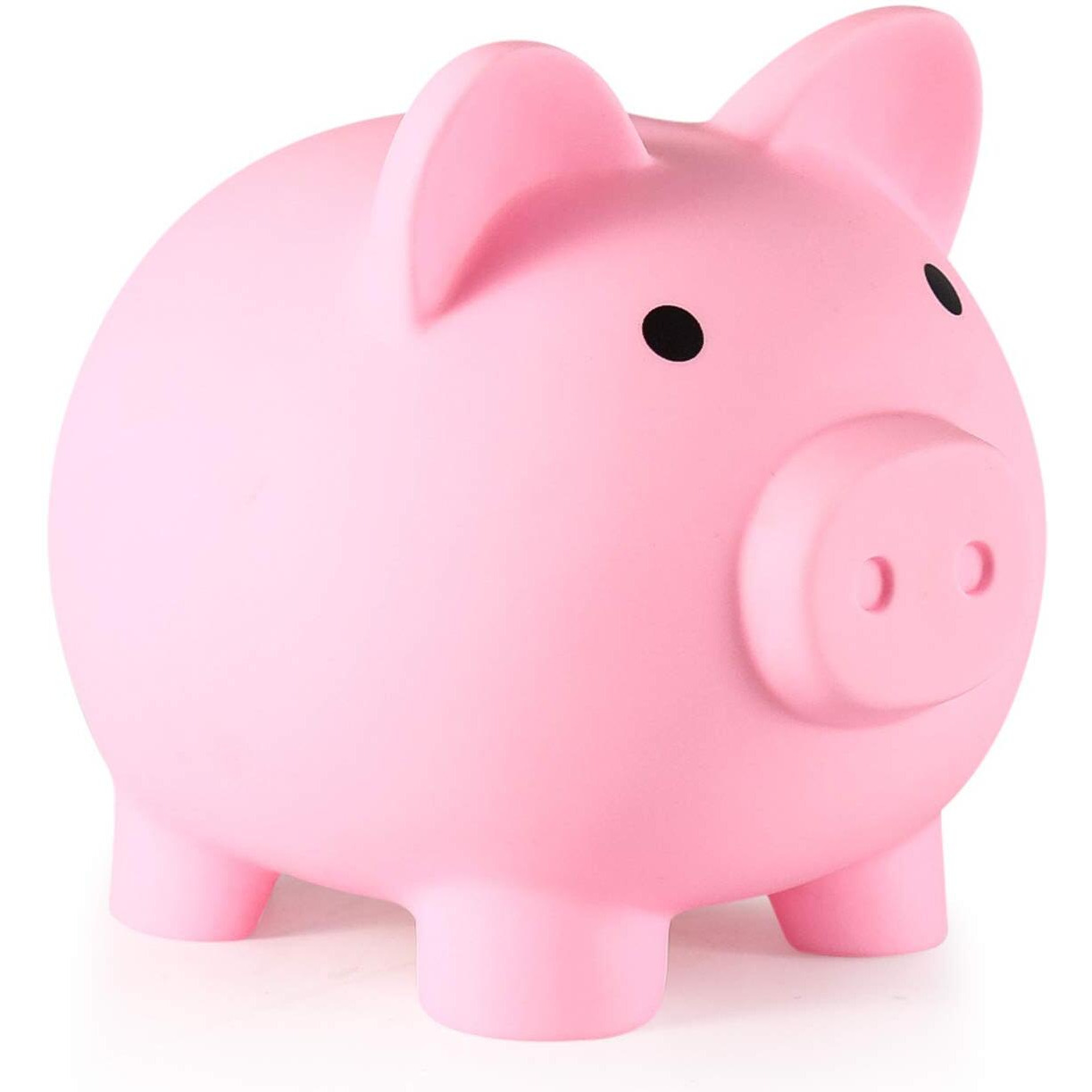 Pjdrllc Piggy Bank, Unbreakable Plastic Money Bank, Coin Bank For Girls And Boys, Medium Size Piggy Banks, Practical Gifts For Birthday, Easter, Christmas (Pink)