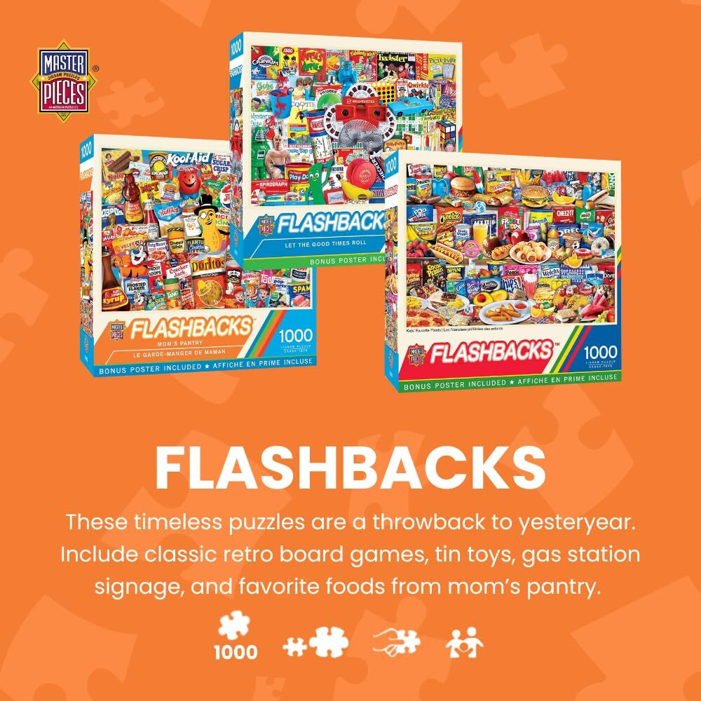 Masterpieces - 1000 Piece Jigsaw Puzzle, Daves Diner, Fun For Adults, Family, Kids, Matte Finish, 19.25"" X 26.75""
