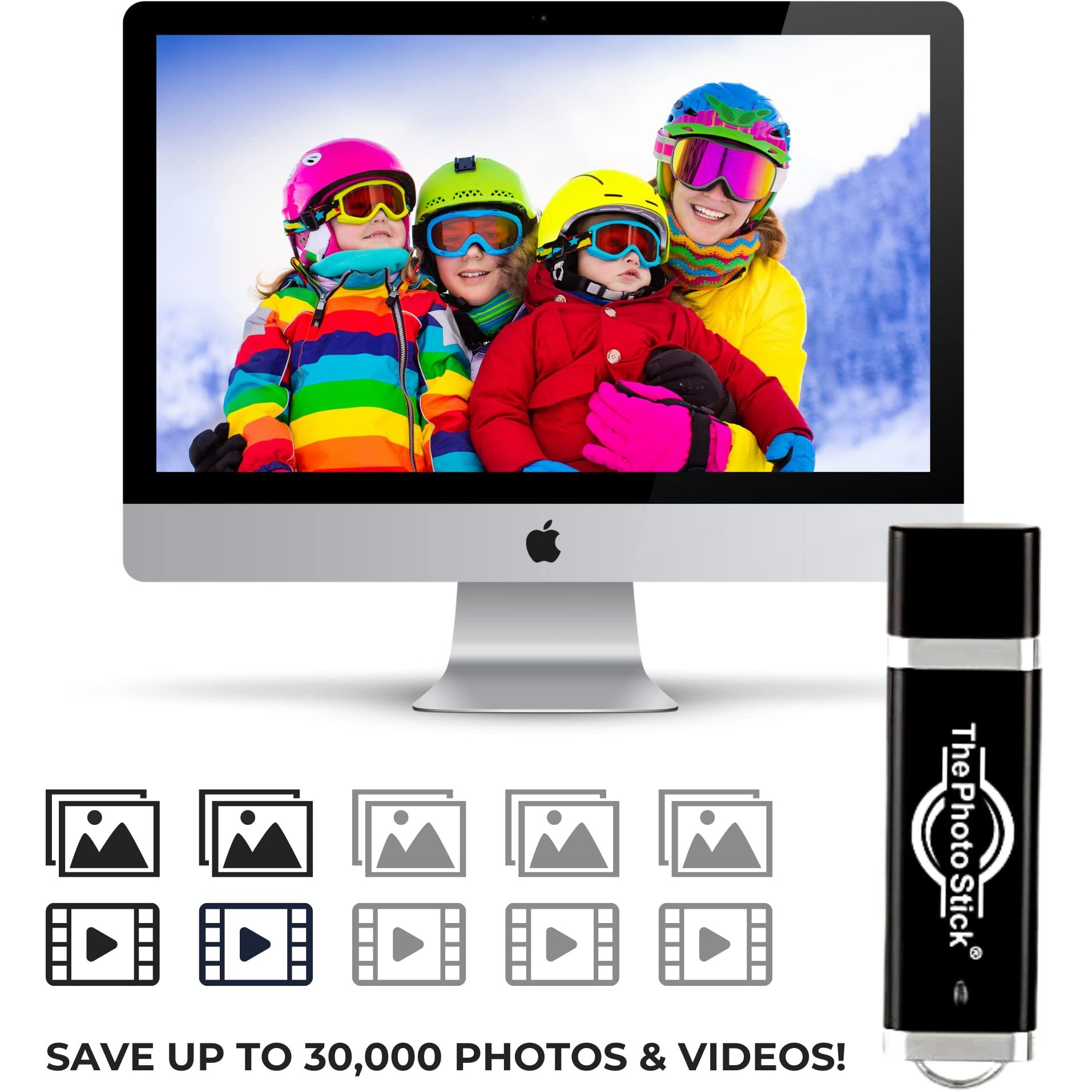 Thephotostick 128Gb - Usb, Easy, One Click Photo And Video Backup