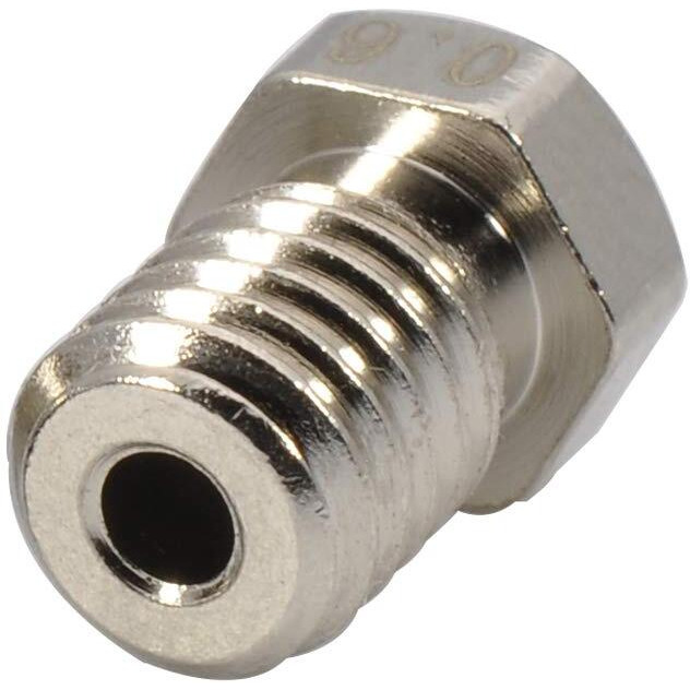 Upgrade Plated Wear Resistant M6 Thread Brass Nozzle Pack 0.4Mm For 1.75Mm V6 Hotend Titan Aero Extruder Prusa I3 Mk3 Mk3S Anycubic I3 Mega S/Zero 2.0 / Vyper 3D Printer (4X0.4Mm)
