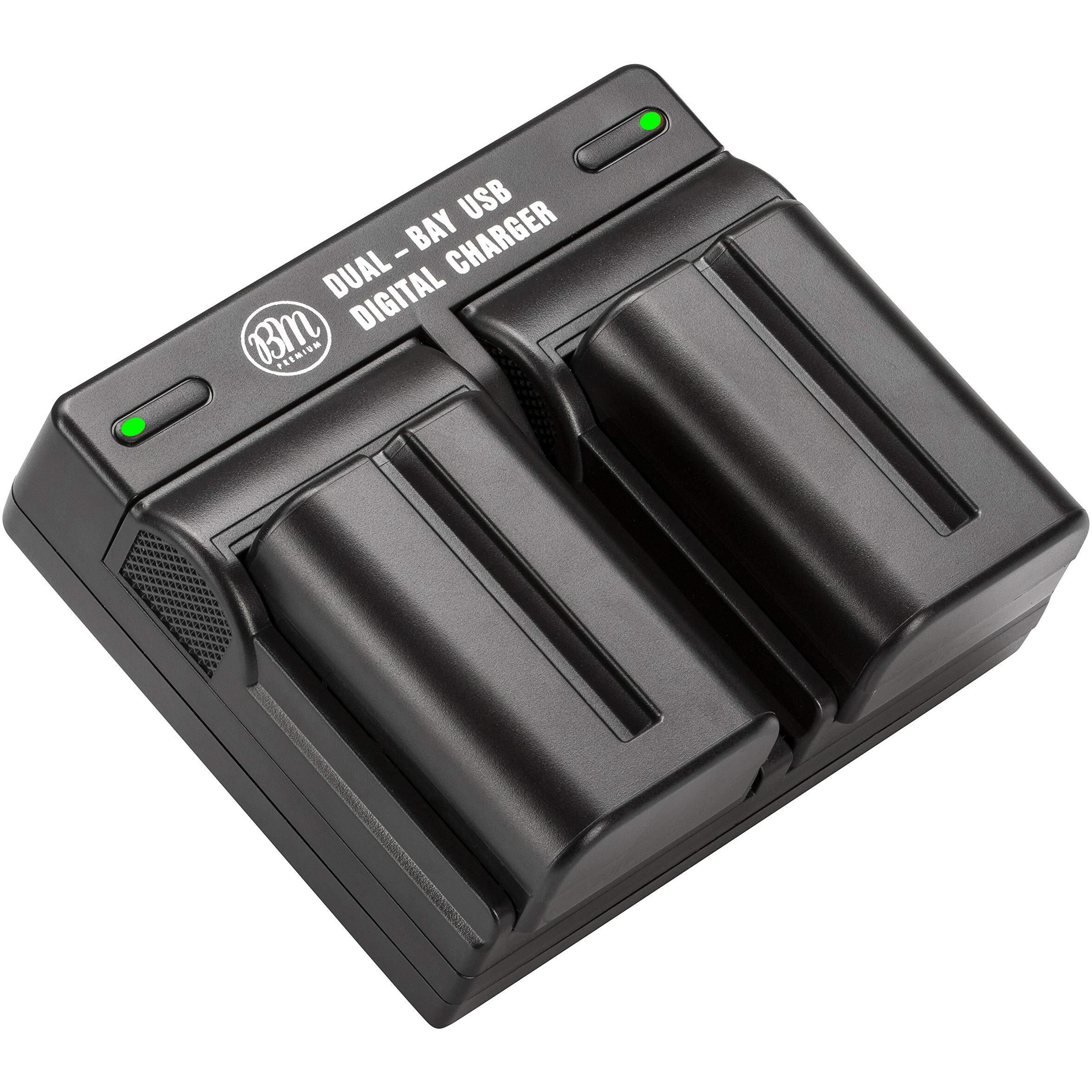 Bm Premium 2 Np-Fm500H Npfm500 Batteries And Dual Charger For Sony Alpha A68, A77Ii, Slt-A57, A58, A65V, A77V, A99V, A200, A300, A350, A450, A500, A550, A560, A580, A700, A850, Slt-A900 Dslr