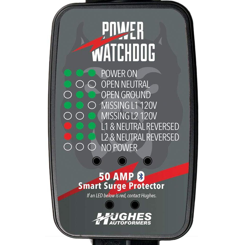 Hughes Autoformers Pwd50 Power Watchdog Bluetooth Surge Protector - 50 Amp