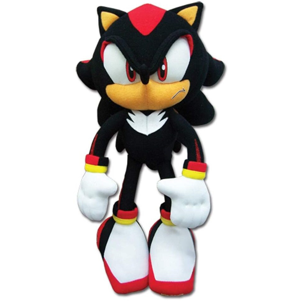 Sonic The Hedgehog New_8967 Great Eastern Ge-8967 - Shadow Plush, 12"", Multicolor