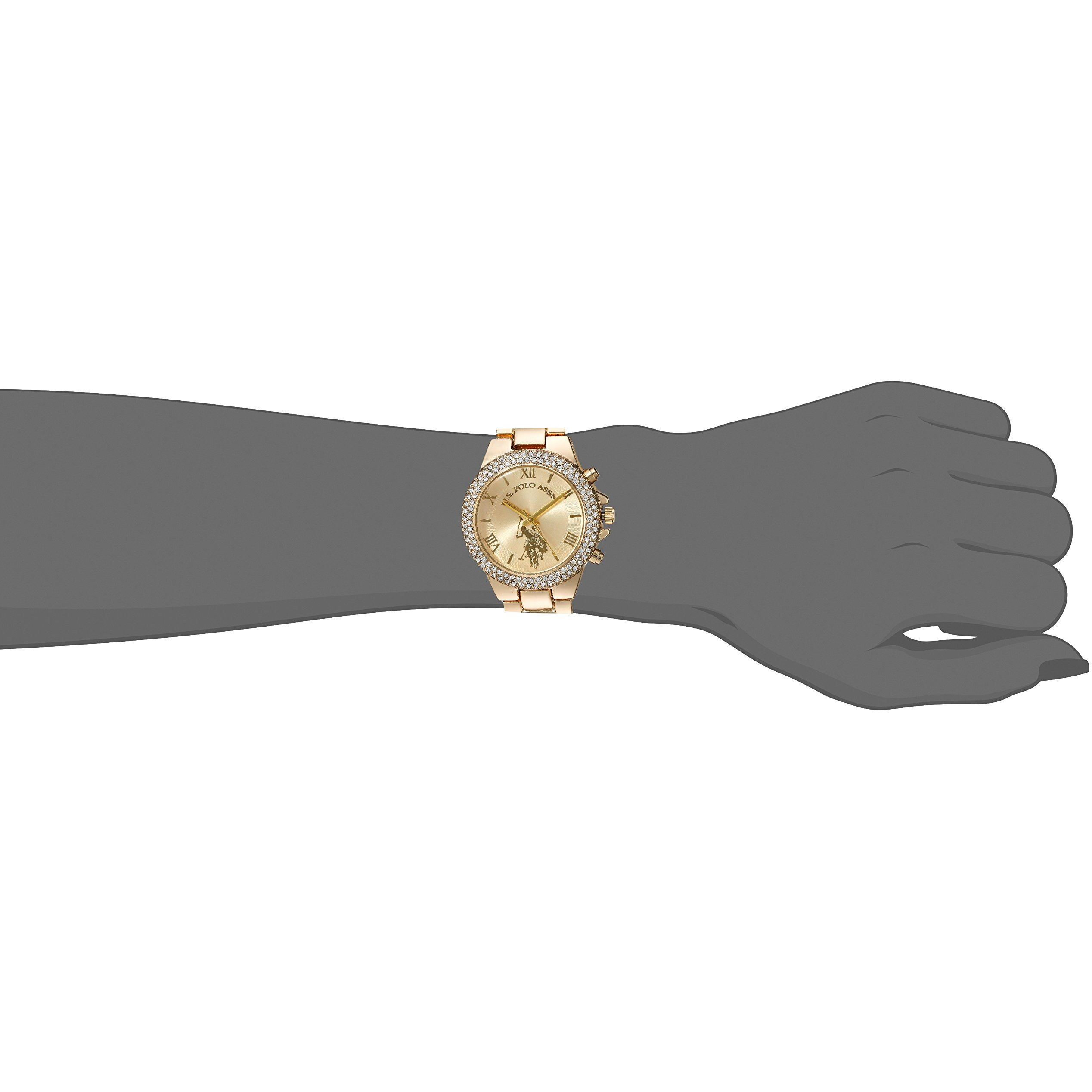 Accutime U.S. Polo Assn. Women's Usc40032 Analog Display Analog Quartz Gold Watch