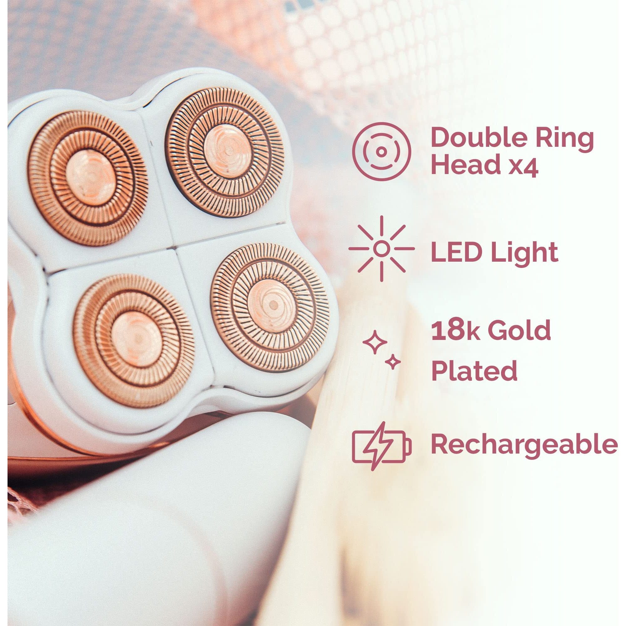 Finishing Touch Flawless Legs Women's Hair Remover , White/Rose Gold