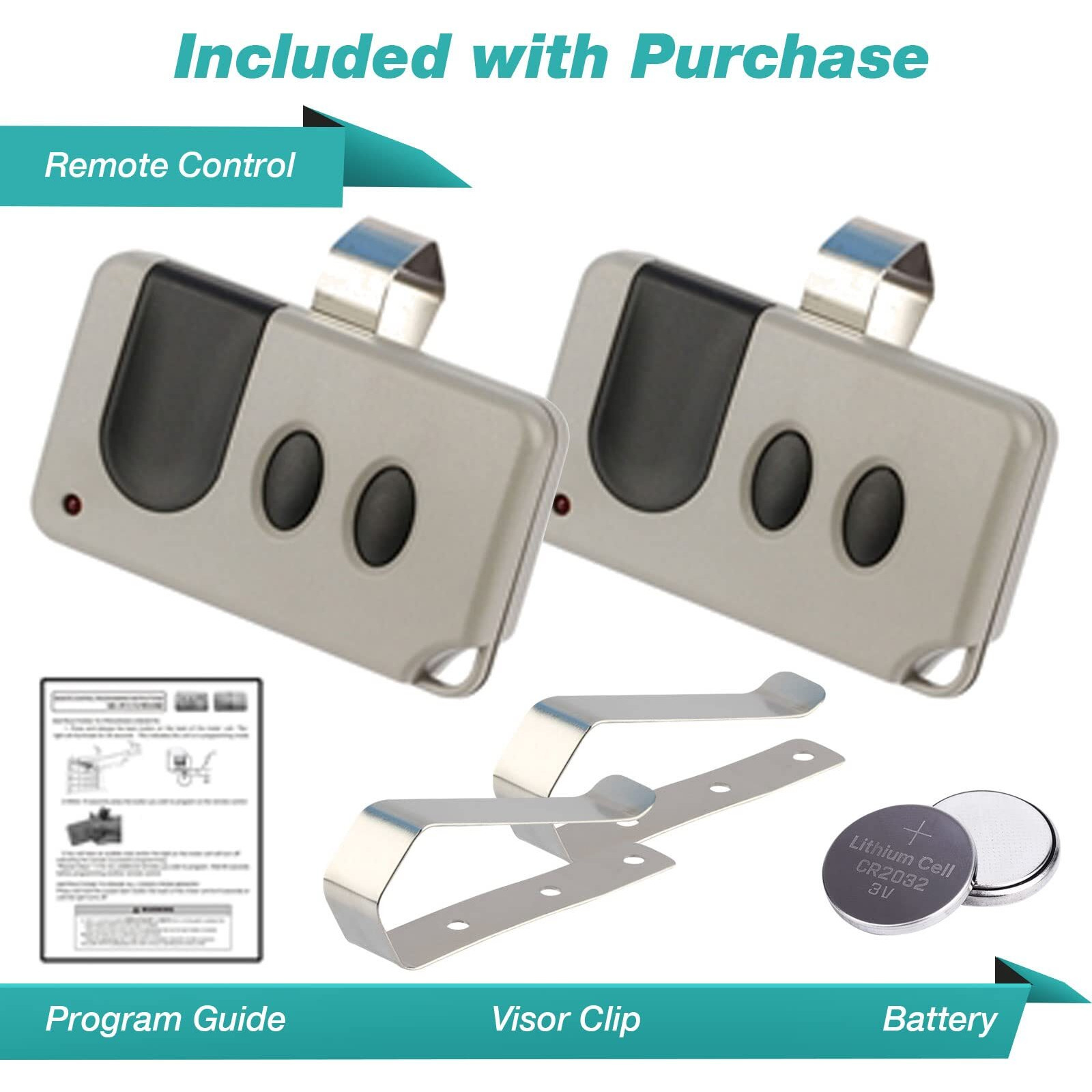 2 Garage Door Remote For Sears Craftsman (53753 139.53753)