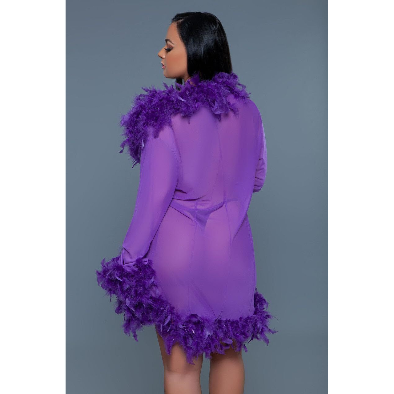 Be Wicked Lux Robe Lingerie (Hot Pink) One Size (6-12)