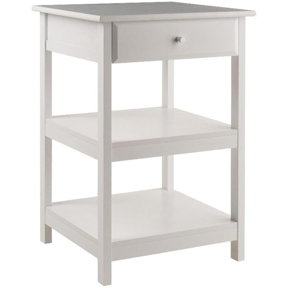 Winsome Delta Printer Stand White Home Office 20.87X20.24X30.71