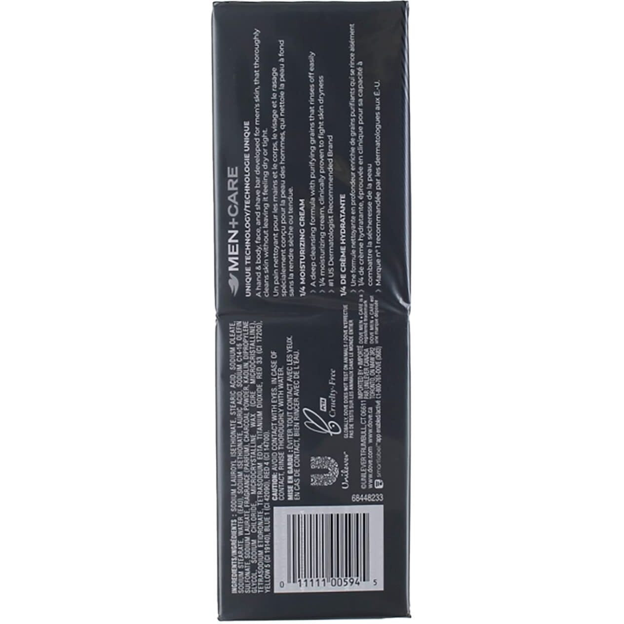 Dove Men+Care Elements Body And Face Bar Charcoal + Clay 4 Oz 6 Bars