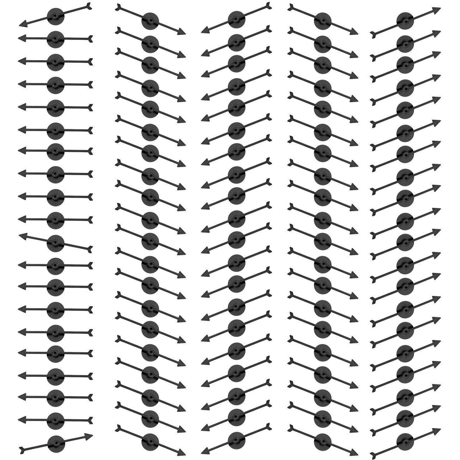 Lohoee Arrow Spinners Board Game Spinner Arrow Toys For Classroom School Party Home Party Supplies (100Pcs,10Cm/4 Inch,Black)