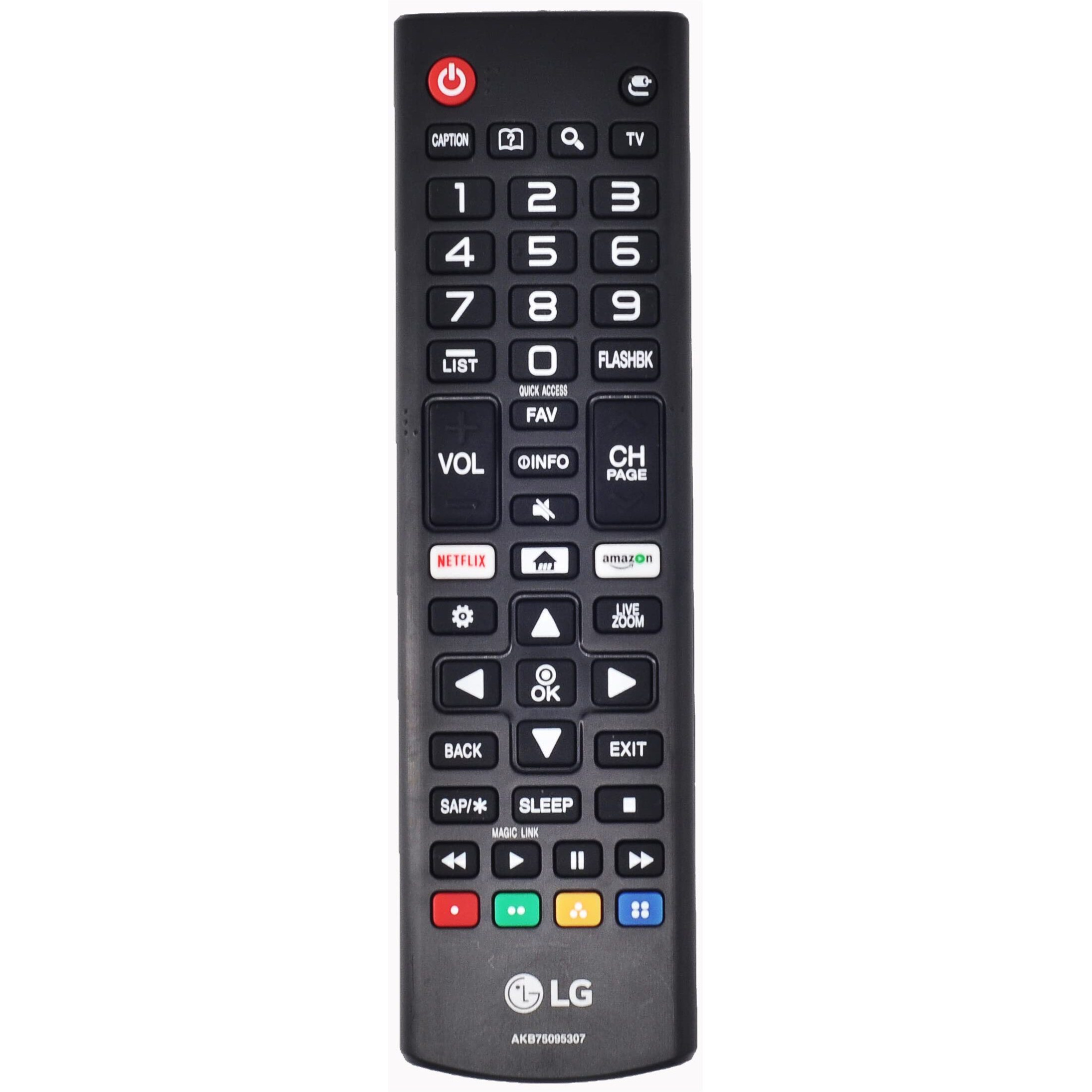Original Lg Akb75095307 Smart Tv Remote Control For All Lg Lcd, Led, Oled Smart Tvs (Batteries Not Included)