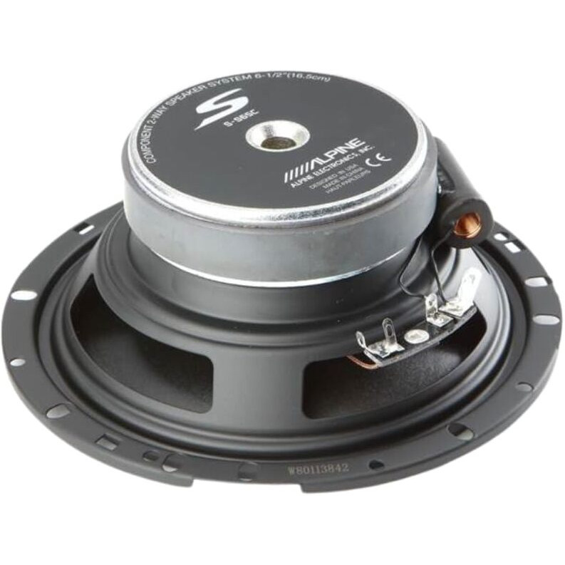 Alpine S-S65C 6-1/2"" Component Speaker System With 2 Woofers & 2 Speakers