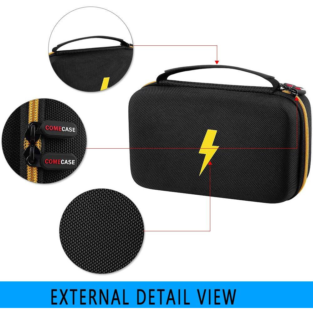 Comecase Hard Carrying Case For Fluke 87-V/ 87V Max/ 88V/ 15B+/ 17B+ And More Digital Multimeter, Protective Travel Storage Bag - Black