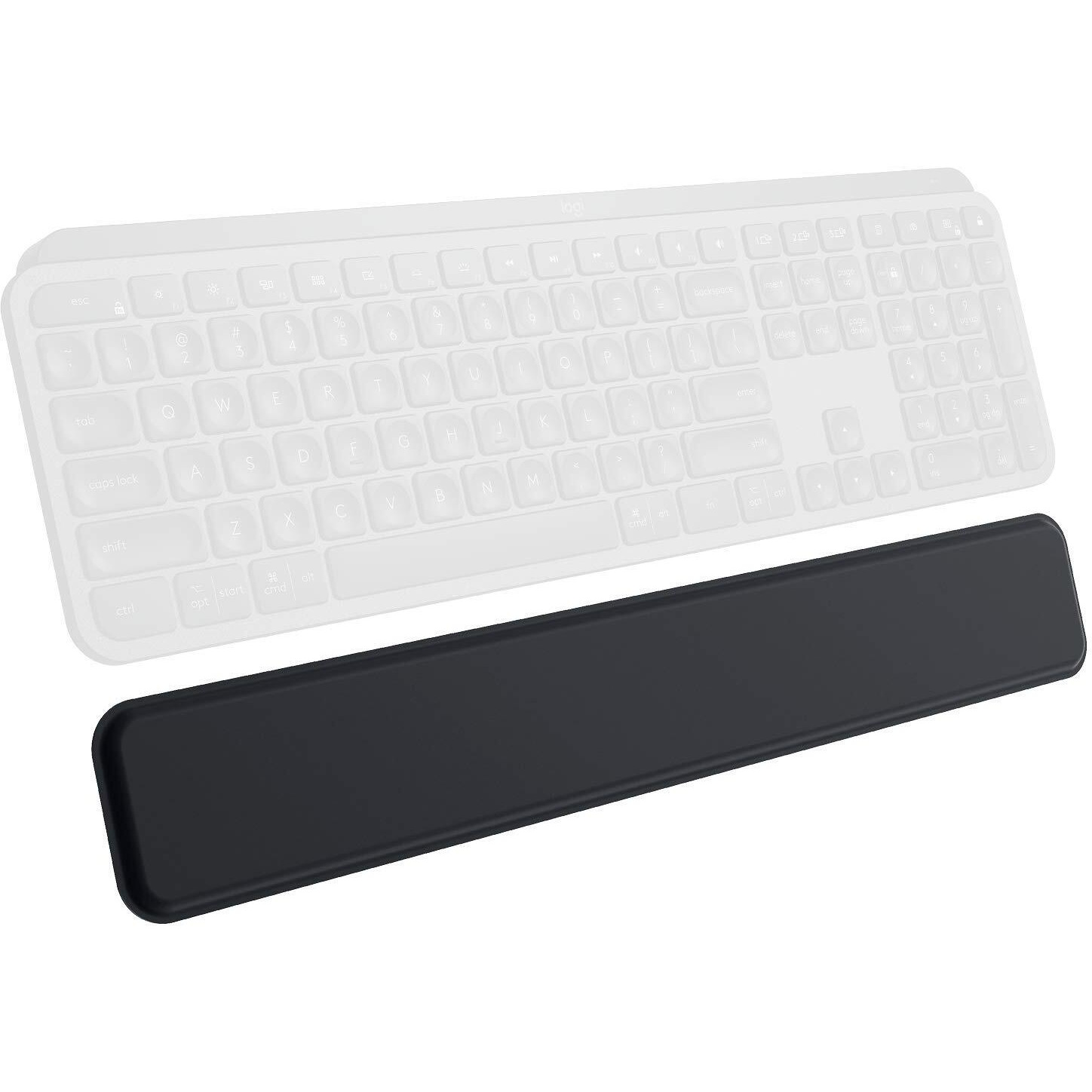 Logitech Mx Palm Rest For Mx Keys, Premium, No-Slip Support For Hours Of Comfortable Typing, Black