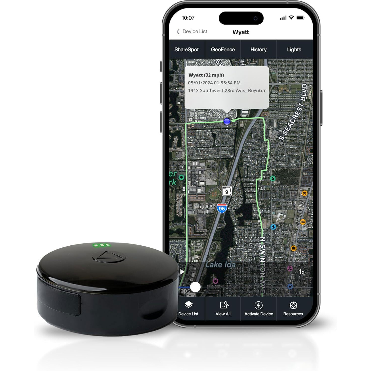 Landairsea 54 Gps Tracker - Made In The Usa From Domestic & Imported Parts. Long Battery, Magnetic, Waterproof, Global Tracking. Subscription Required