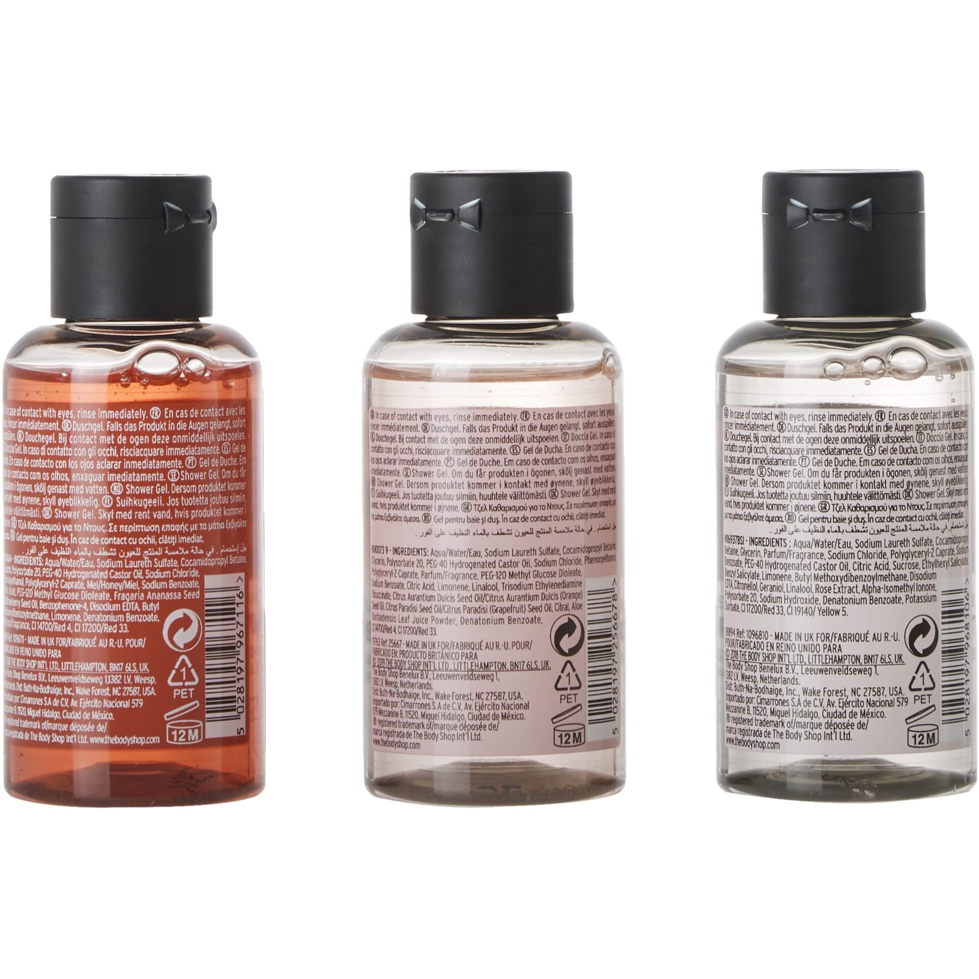 The Body Shop Lather & Cleanse Shower Gel Trio Gift Set For Normal Skin