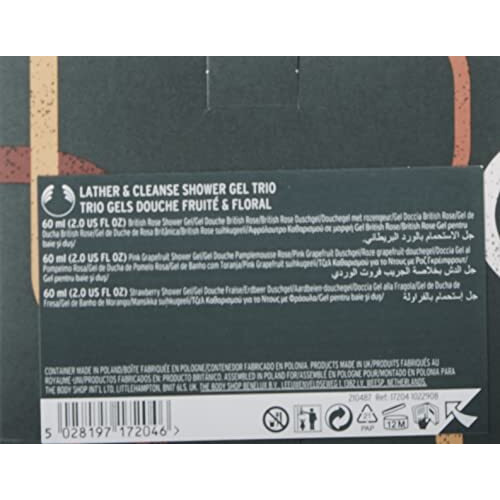 The Body Shop Lather & Cleanse Shower Gel Trio Gift Set For Normal Skin