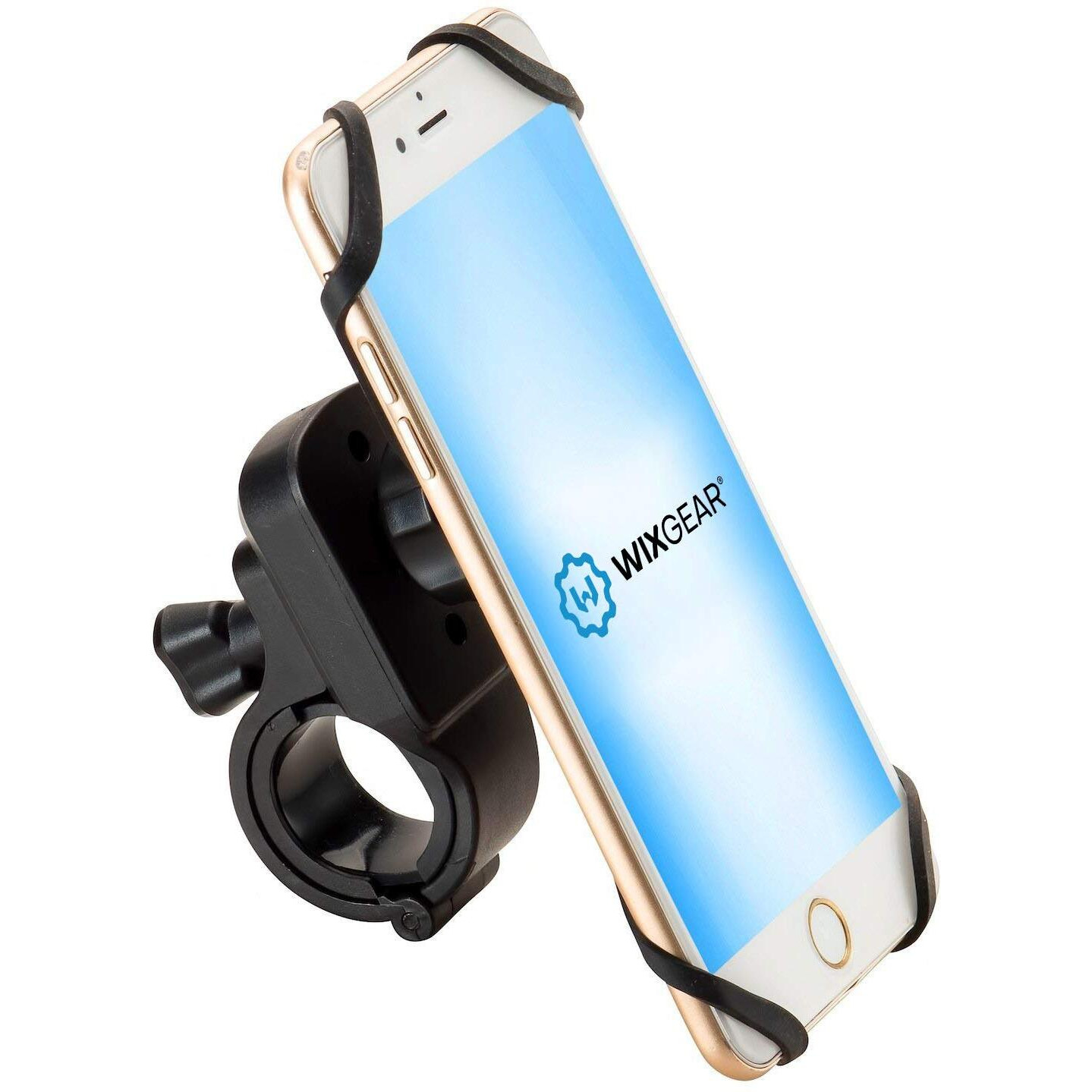 Wixgear Magnetic Bike Mount, Universal Magnetic Bicycle & Motorcycle Handlebar Phone Holder For Cell Phones And Gps With Fast Swift-Snap Technology, Magnetic Bike Phone Holder