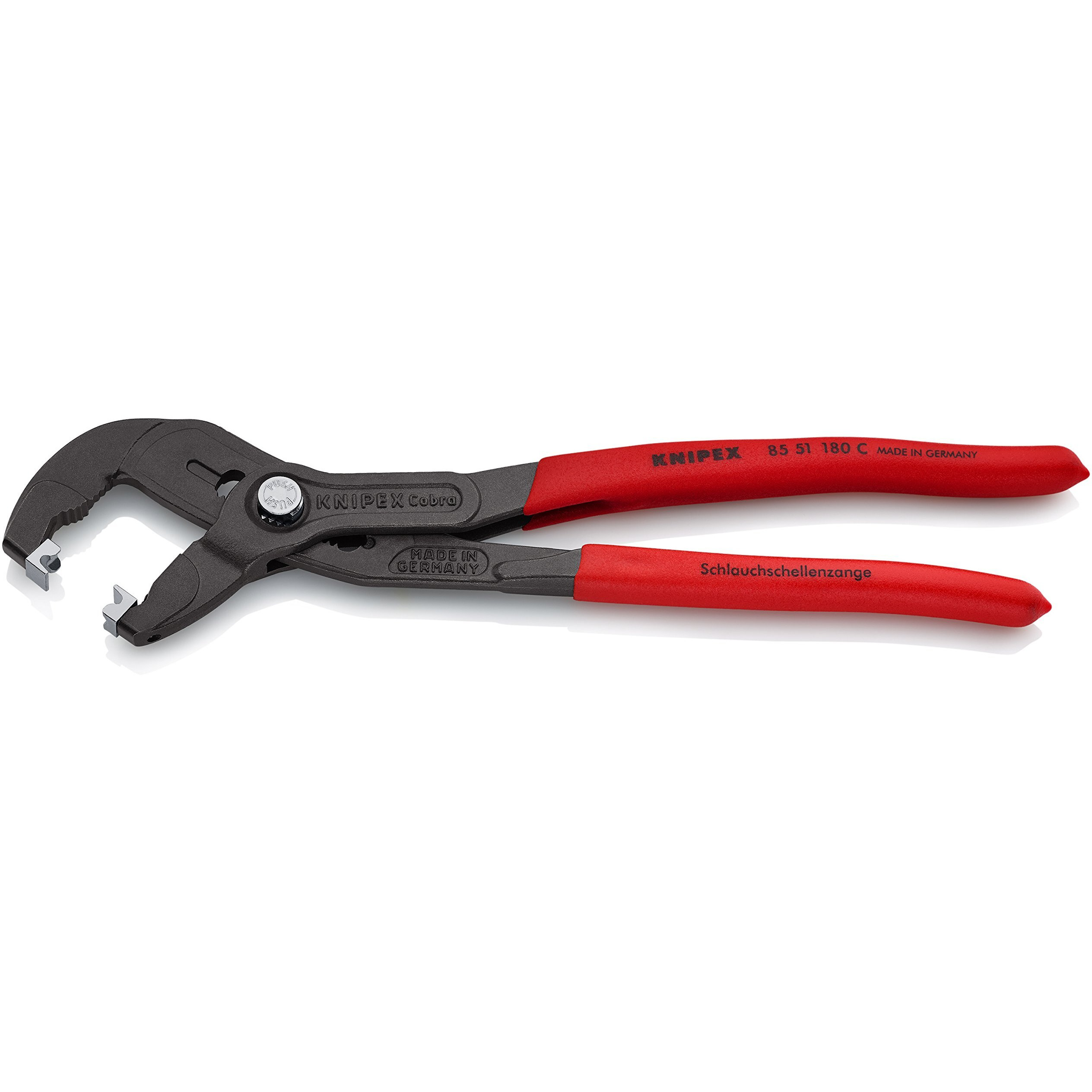 Knipex Tools 85 51 180 C, 7.5"" Hose Clamp Pliers For Click Clamps