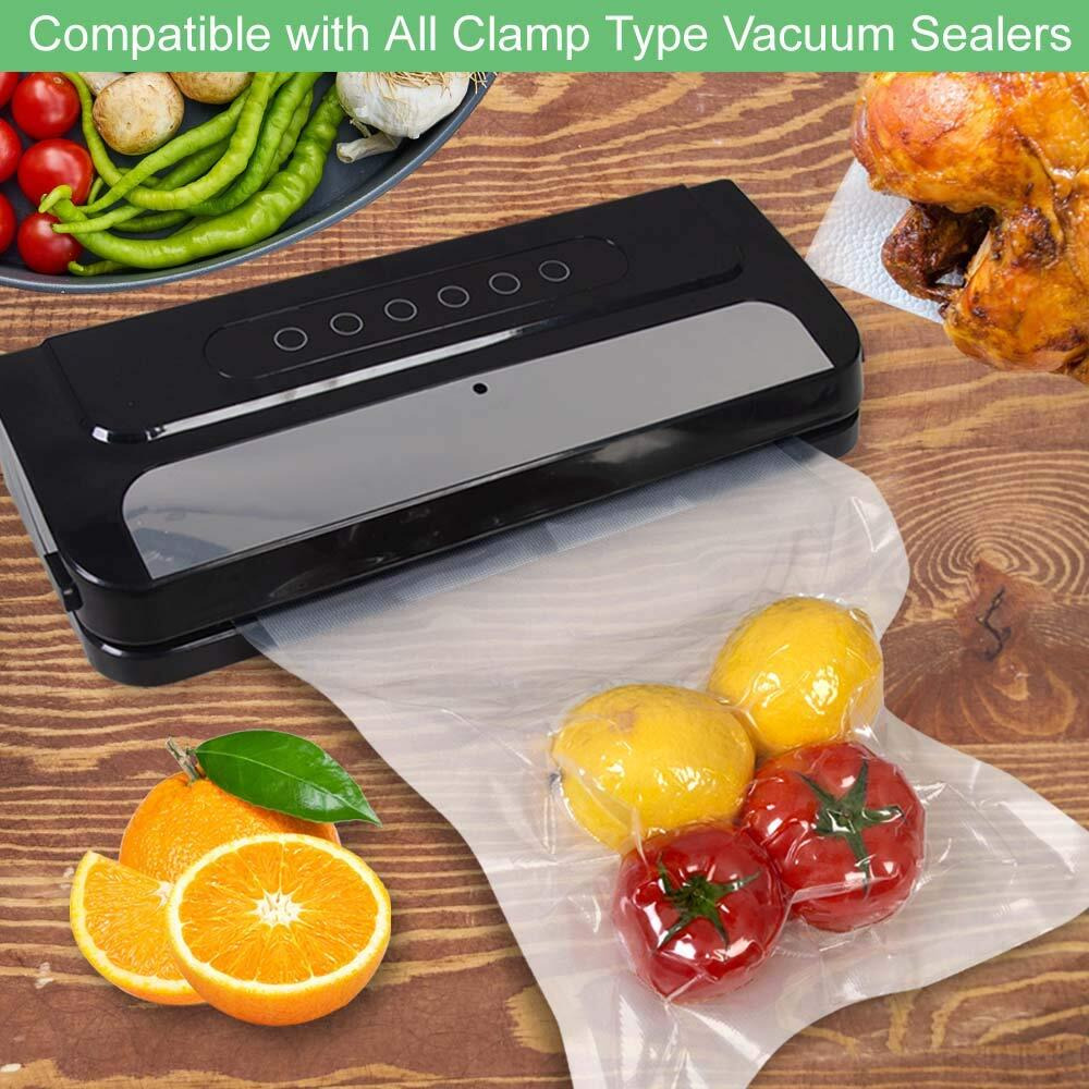 Wvacfre 100 Quart Size 8X12Inch Vacuum Sealer Freezer Bags With Commercial Grade,Bpa Free,Heavy Duty,Great For Food Vac Storage Or Sous Vide Cooking
