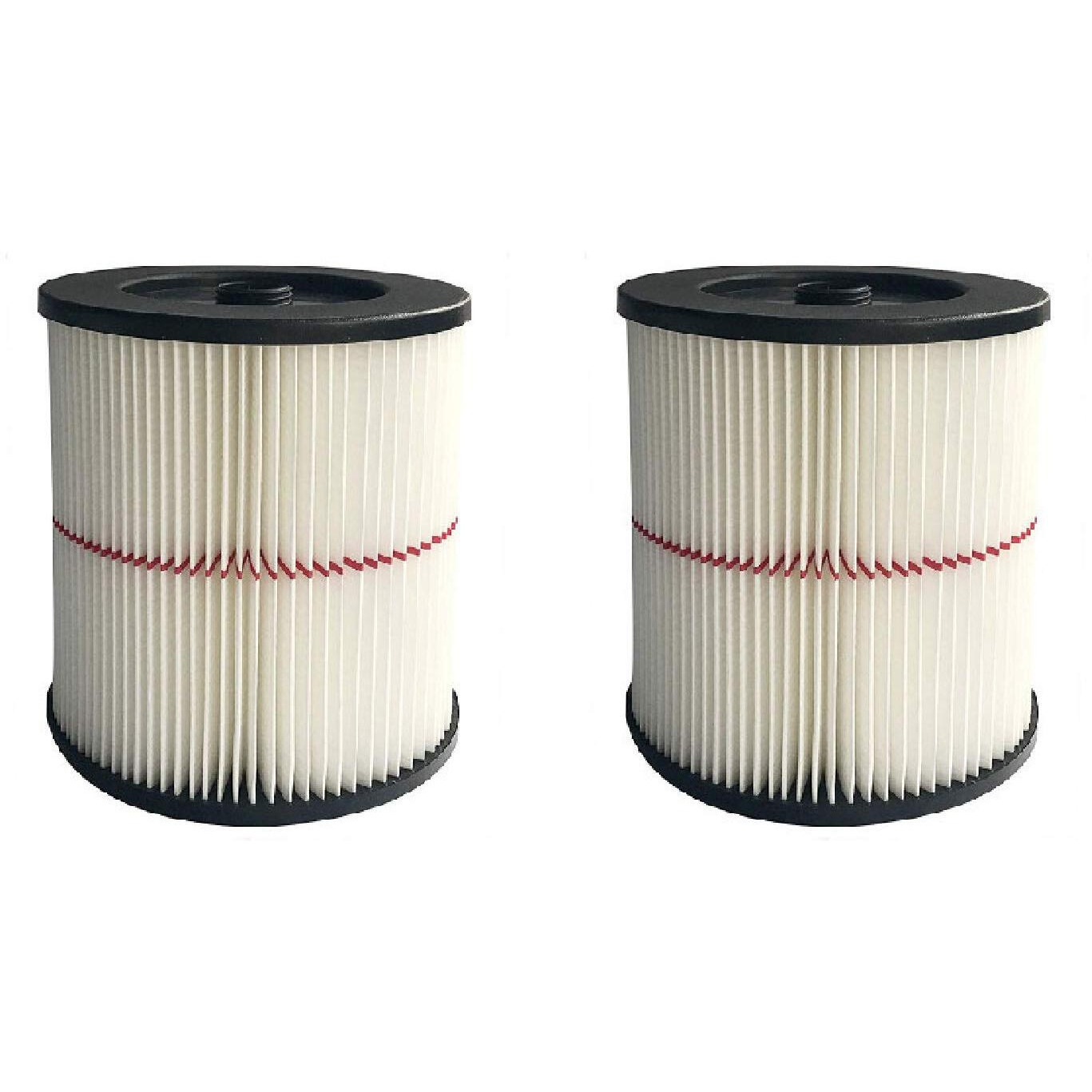 Nispira Replacement Hepa Filter Compatible With Craftsman Red Stripe Shop Vacuum Wet/Dry Vacs Vacuum. Compared To Part 17816 9-17816. 2 Pack
