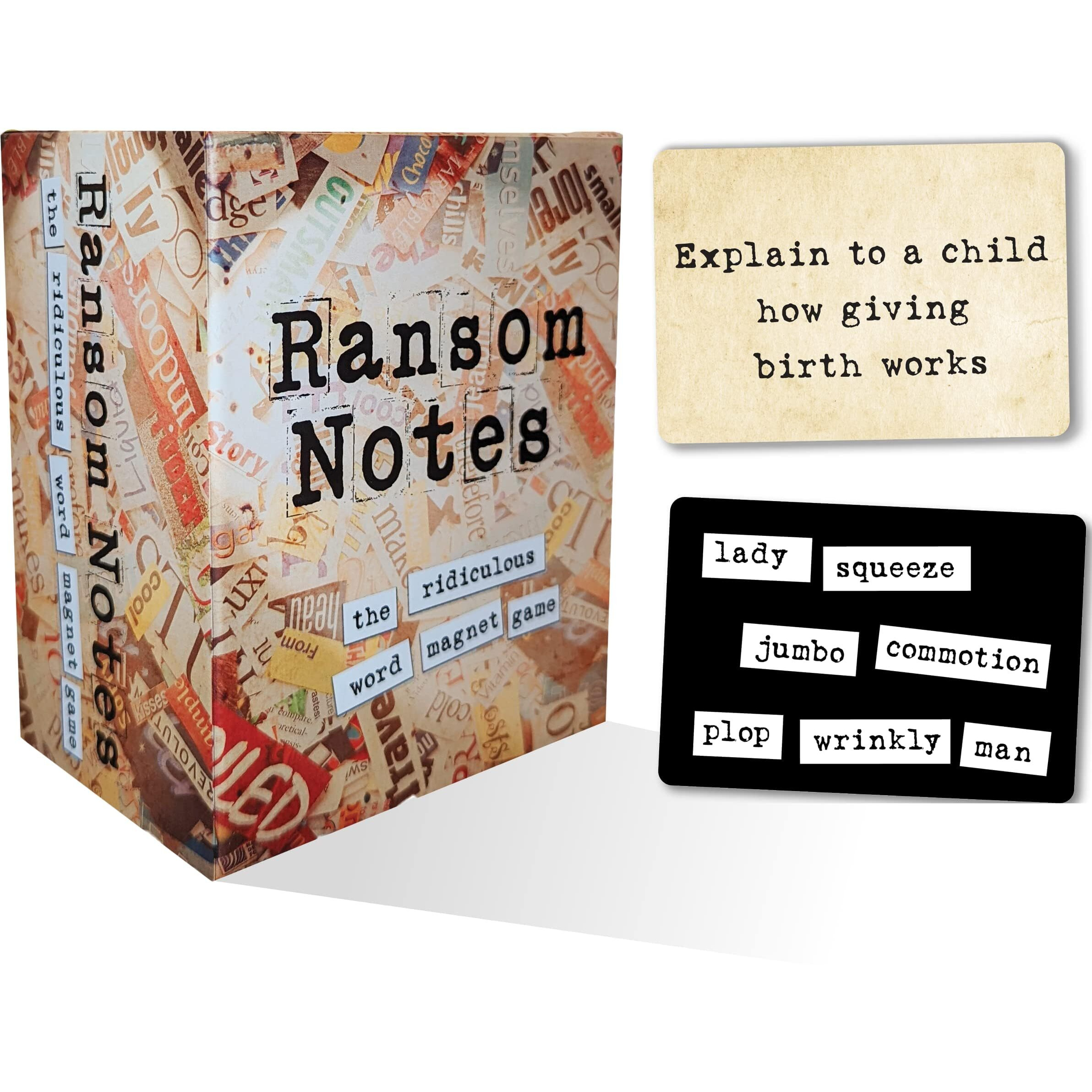 Ransom Notes - The Ridiculous Word Magnet Party Game, 3+ Players