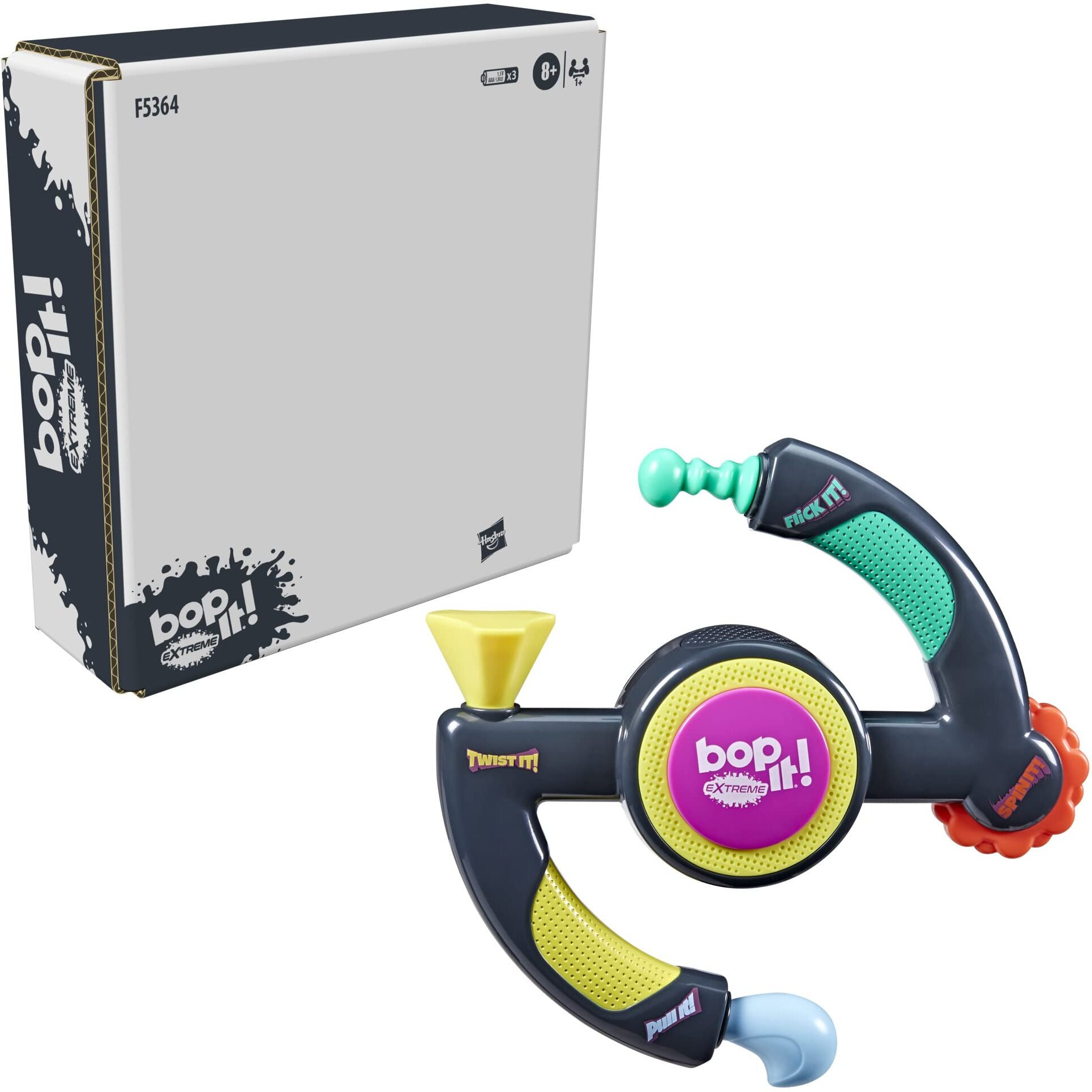 Hasbro Gaming Bop It Extreme Electronic Game For 1 Or More Players, Fun Party Interactive Game For Kids Ages 8+, 4 Modes Including One-On-One Mode