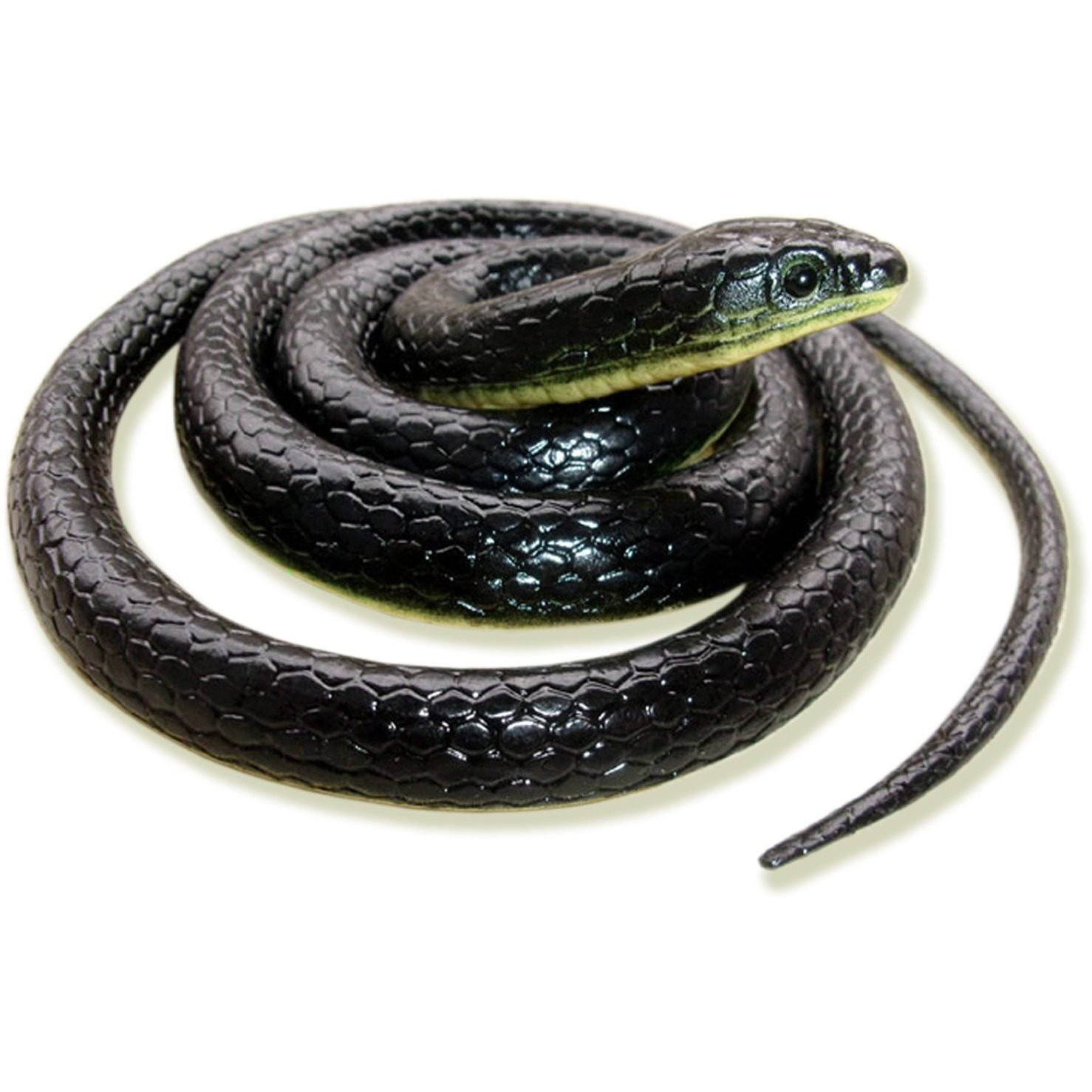 Homdipoo Realistic Fake Rubber Snake Toys Black That Look Real Prank Stuff Cobra 49 Inch Long