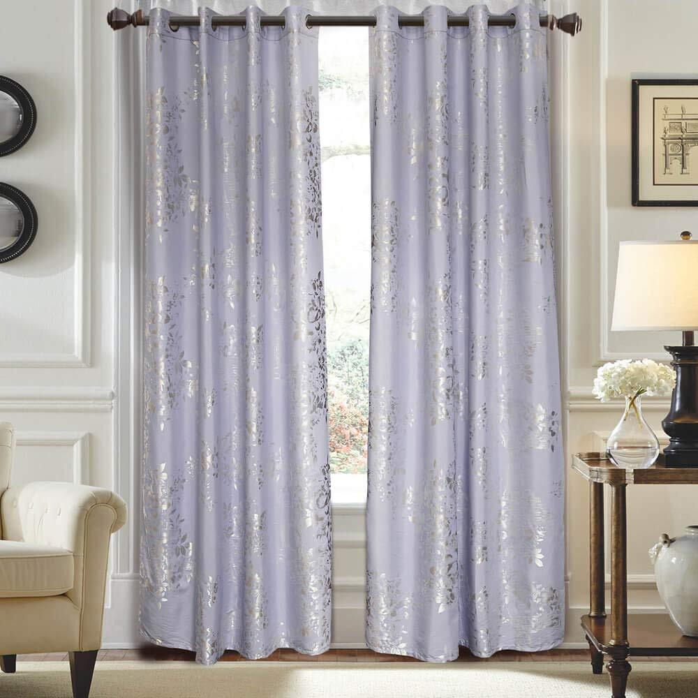 Dolce Mela Dmc720 Window Treatments Drapes, Long, Blue