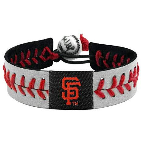 Mlb San Francisco Giants Baseball Bracelet, One Size, Reflective