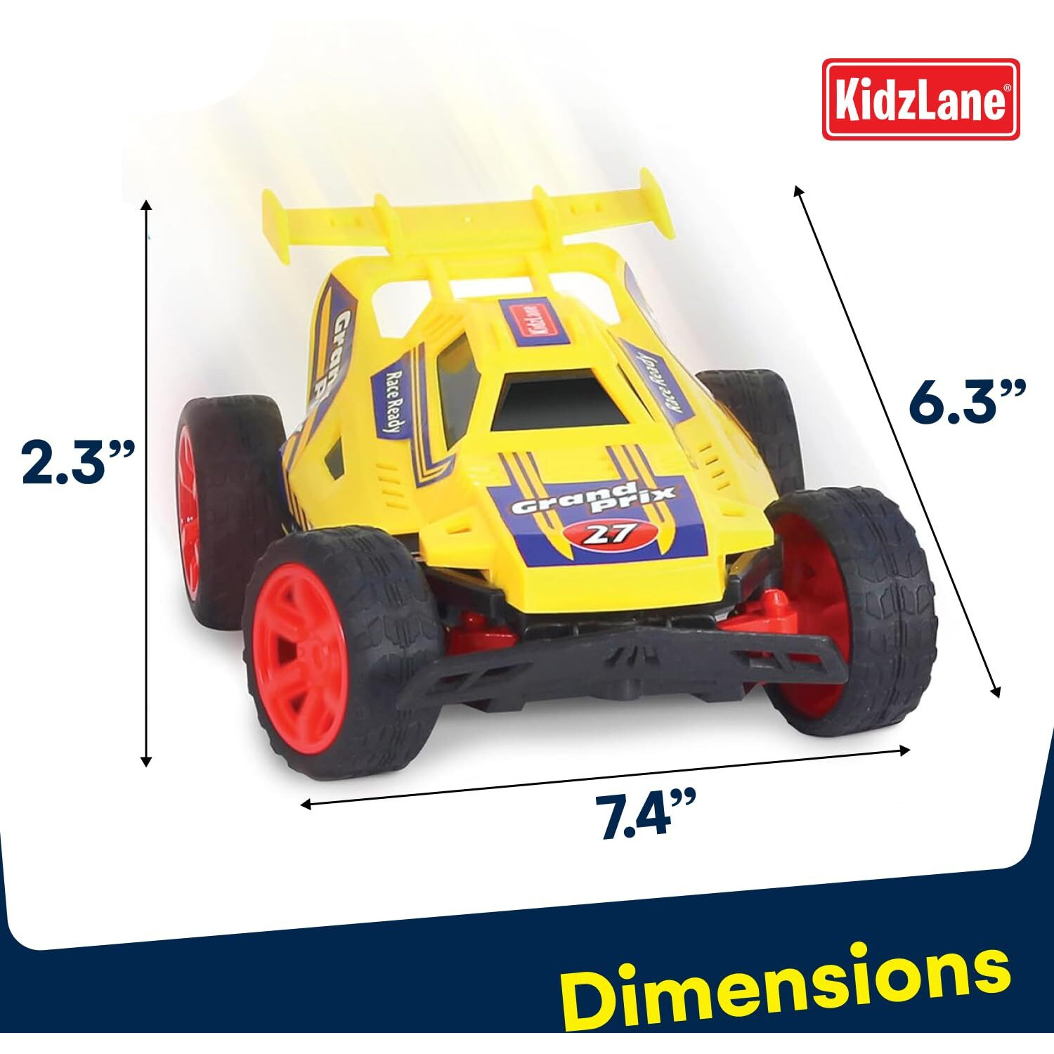 Kidzlane Kids Remote Control Cars - 2 Race Cars Racing Together With All-Direction Drive, 35 Ft Range - 2 Pack Remote Control Car Set For Kids - Remote Control Car For Boys 4-7 & 8-12